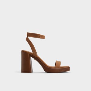 レザー ヌバック【ALDO】ブロックヒール サンダル Berade Berade Black Women's Heeled sandals | ALDO Canada