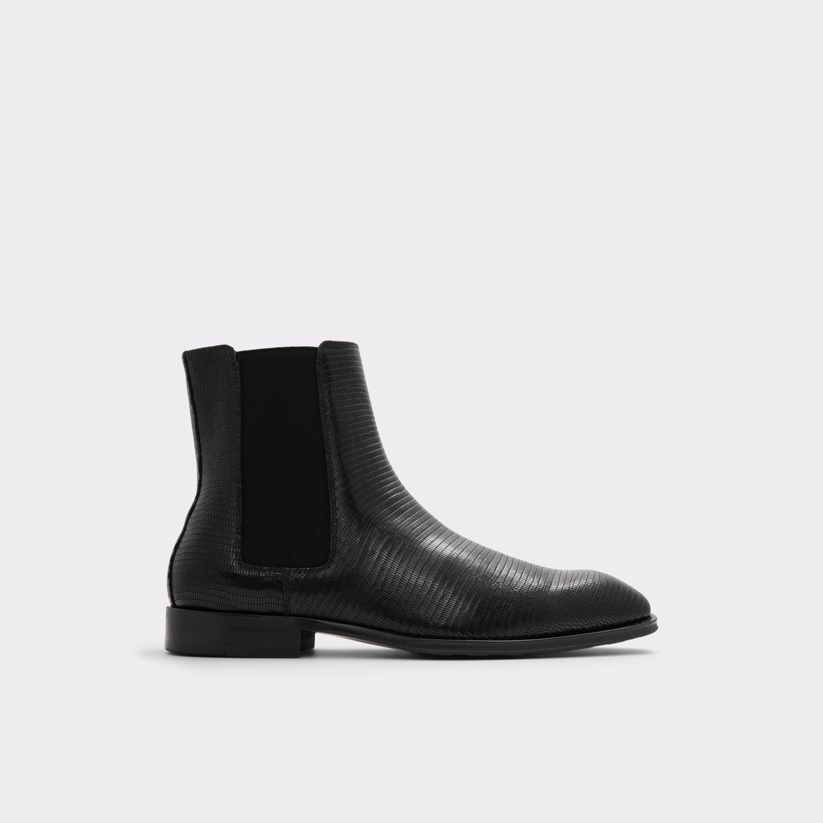 Blackrock Black Leather Embossed Men's Dress boots | ALDO US