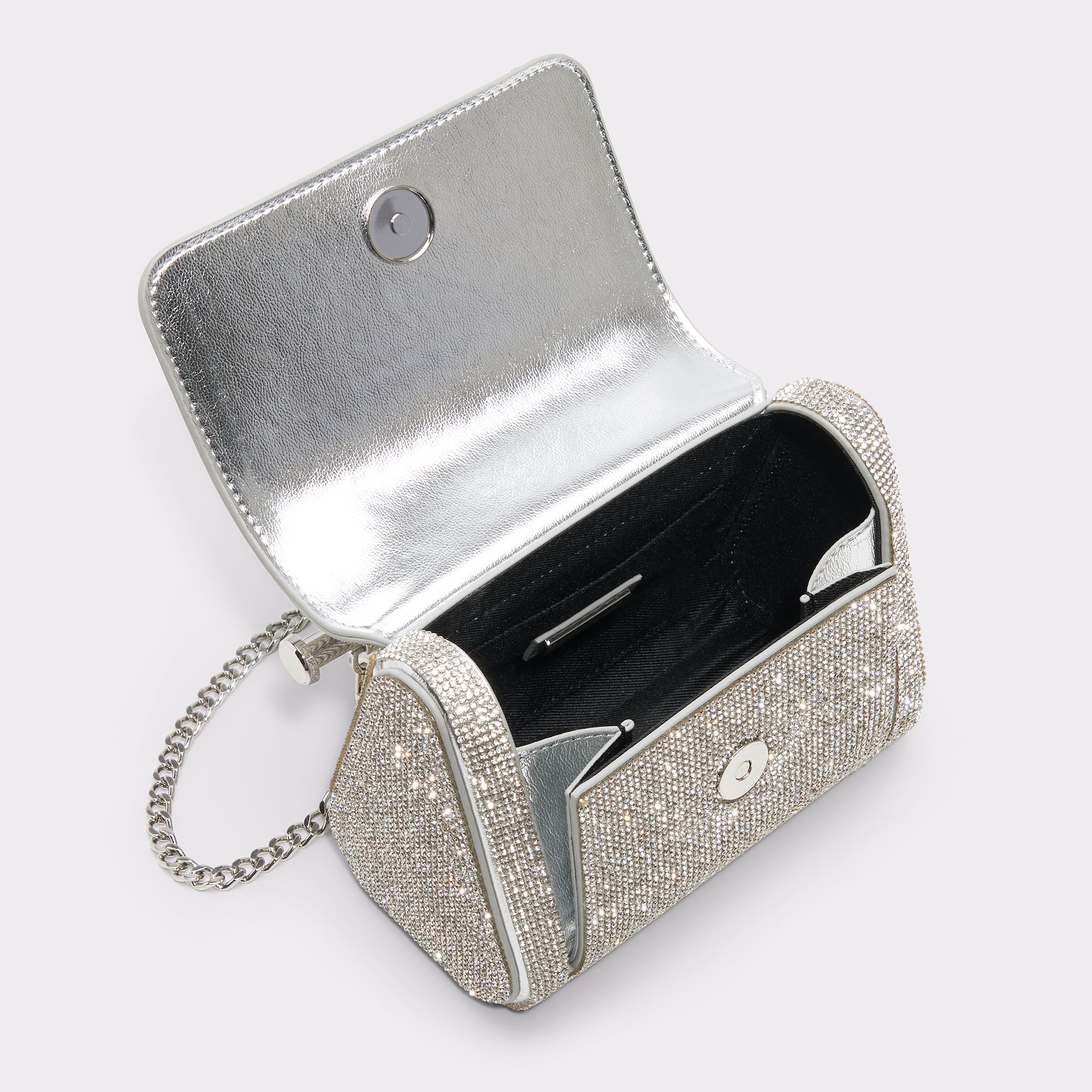 魅力倍増★【ALDO】Bling Chic トップ ハンドル クラッチ バッグ Blingchic Black/Black Women's Top Handle Bags | ALDO US