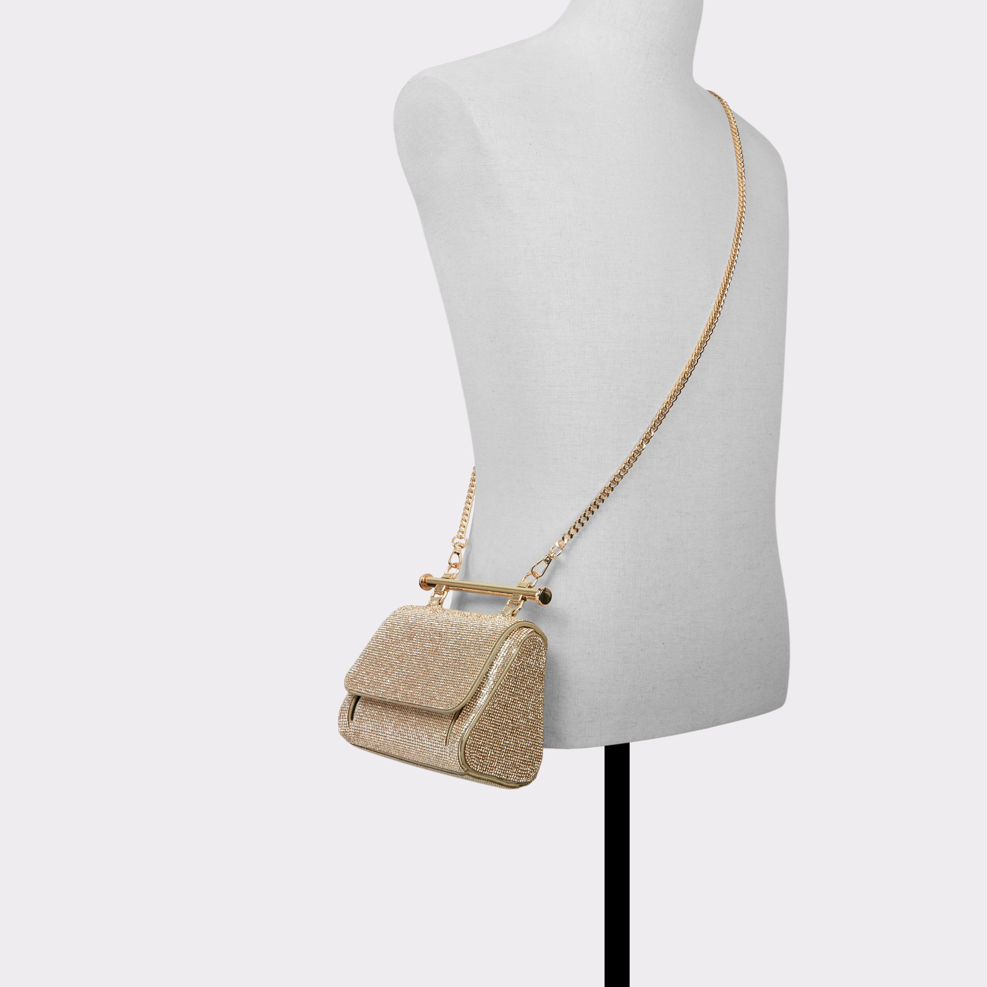 魅力倍増★【ALDO】Bling Chic トップ ハンドル クラッチ バッグ Blingchic Black/Black Women's Top Handle Bags | ALDO US