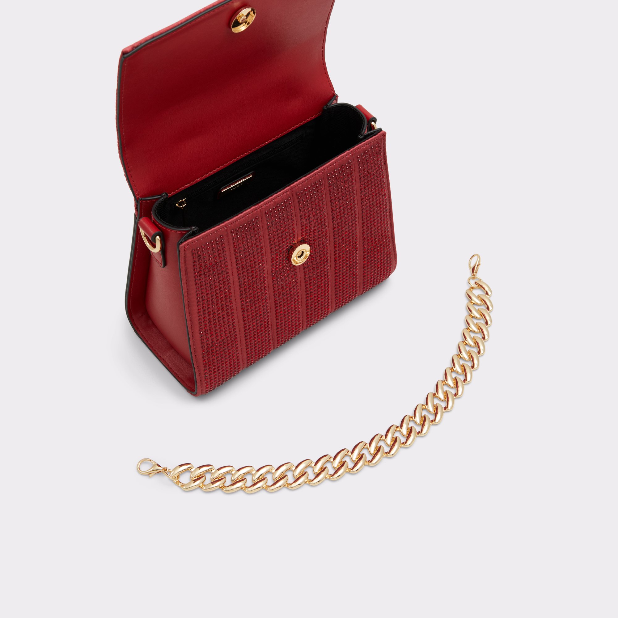 Aldo | Bags | Nwot Aldo Red White Blue Top Handle Shoulder Purse Solid Gold  Chain Clasp | Poshmark