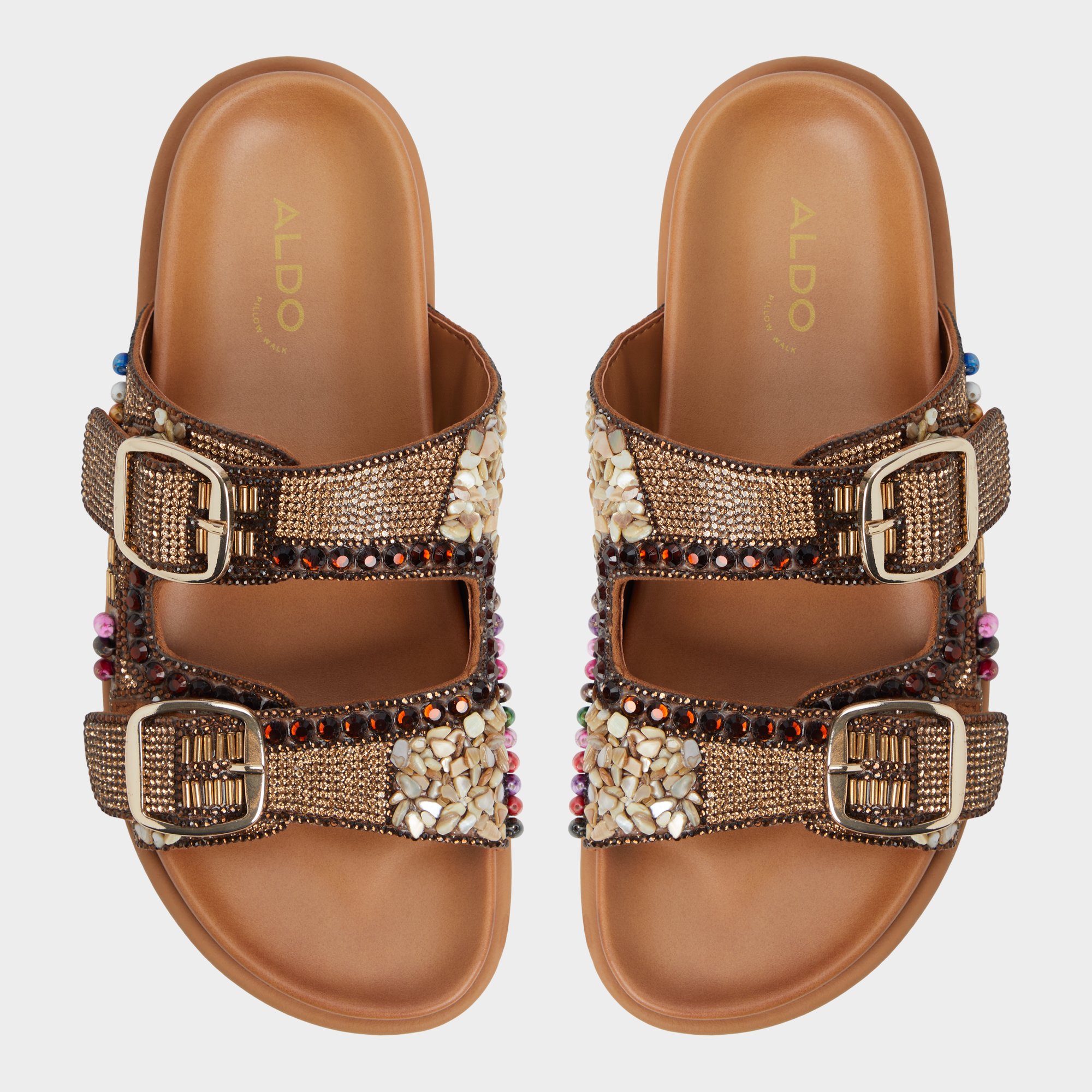 Bohochic Open Brown Women's Footbed sandals | ALDO US
