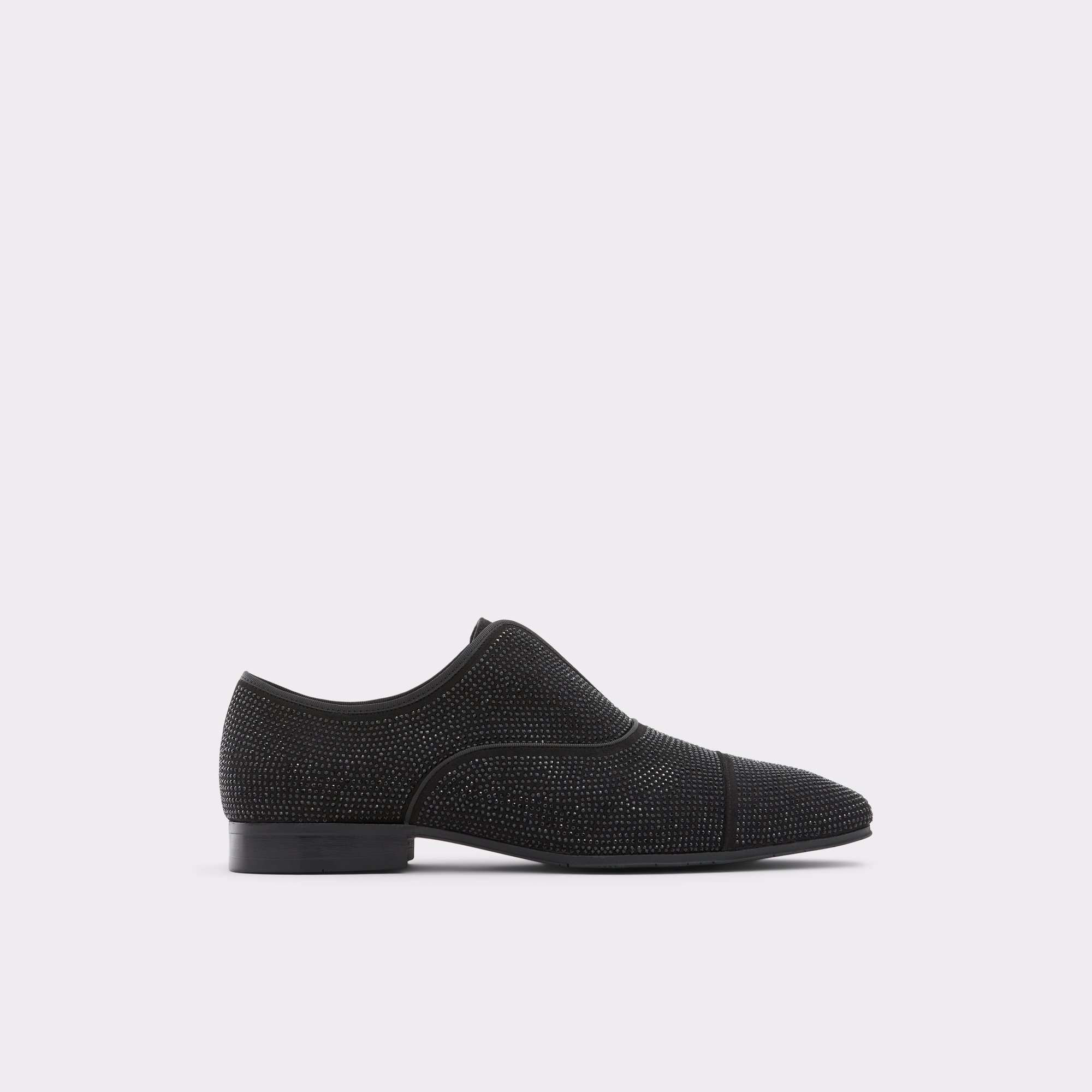 Bolivar Black Textile Shiny Men's Dress Shoes | ALDO US