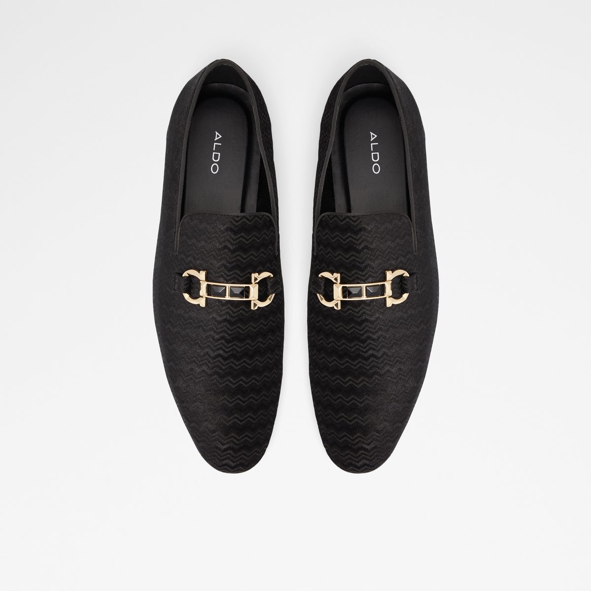 Bowtie Black Textile Velvet Men's Loafers & Slip-Ons | ALDO US