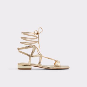 알도 ALDO Breezy Gold Womens Flat Sandals