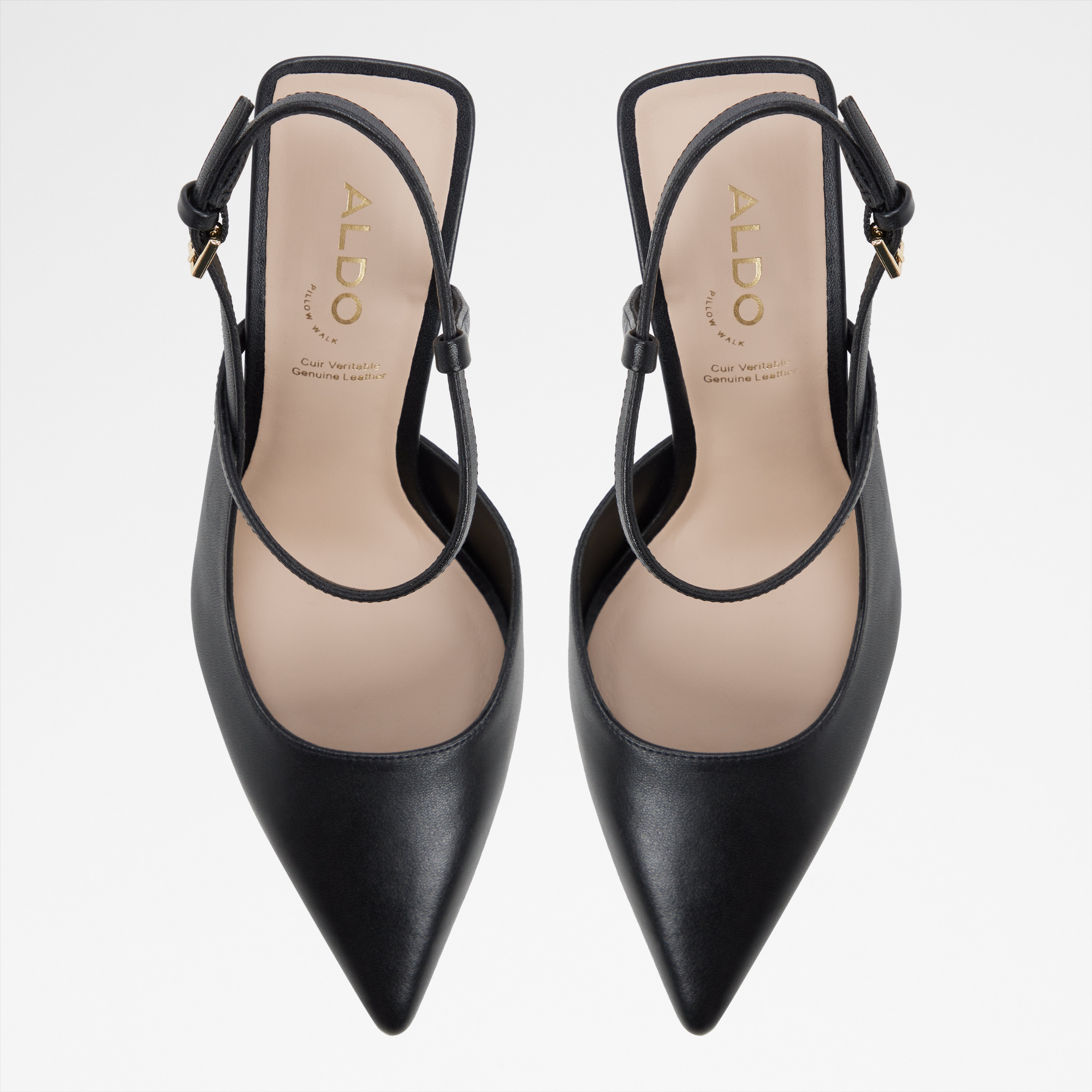 aldo black strappy heels