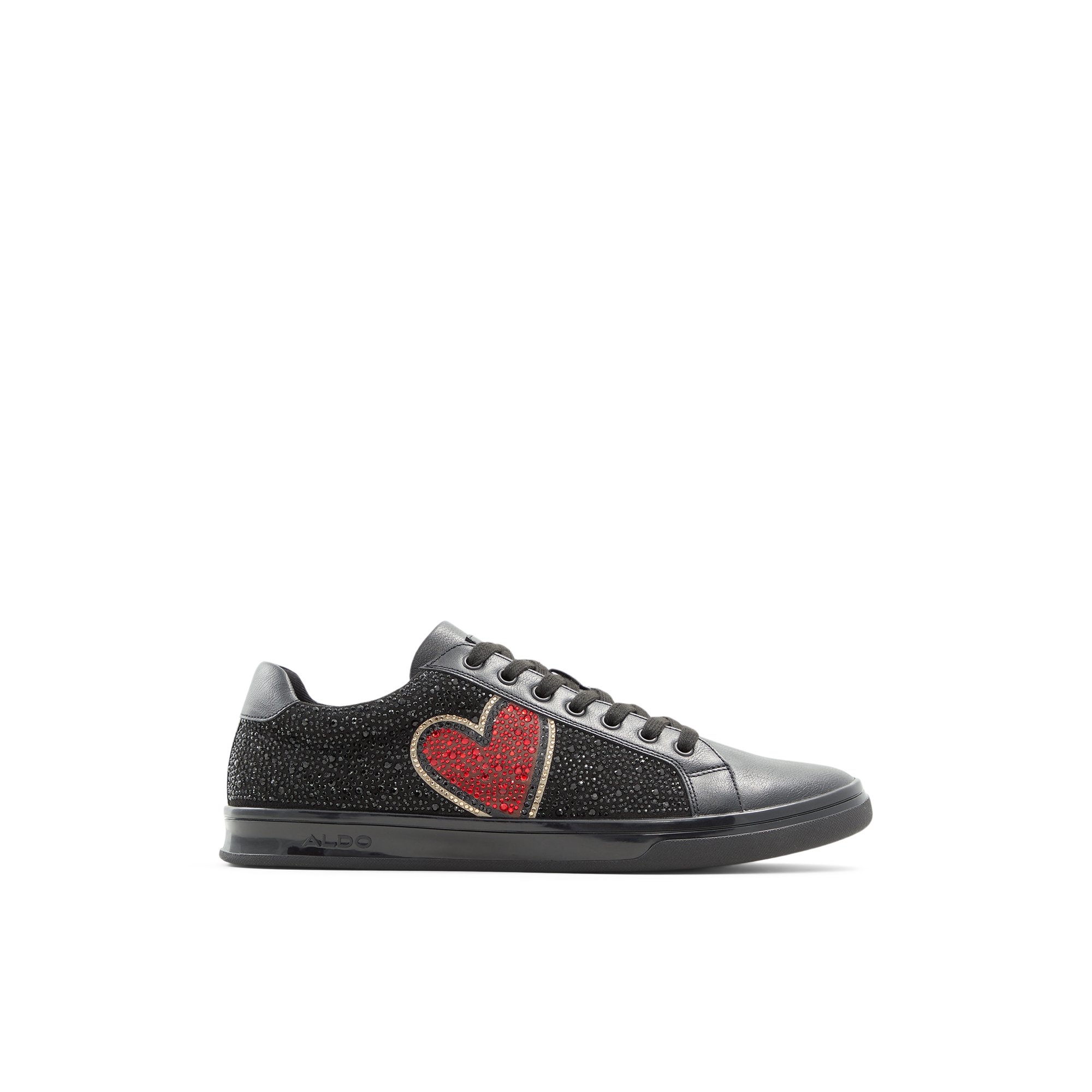 Image of ALDO Carapetos - Men's Low Top Sneakers - Black, Size 9