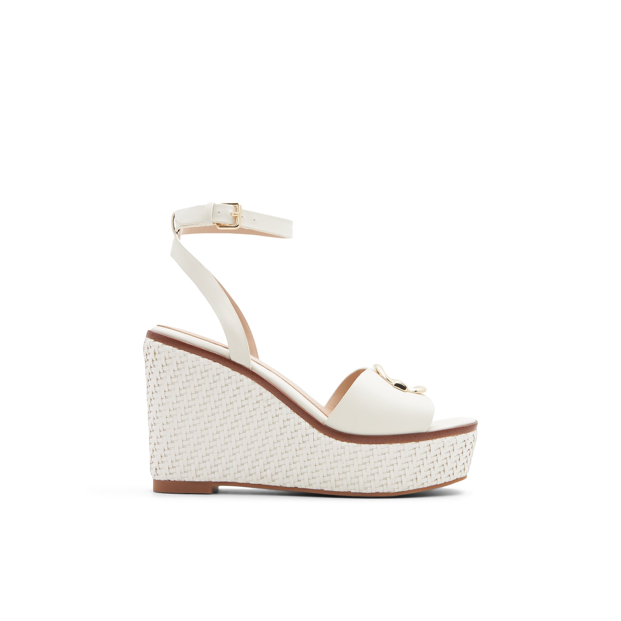 ALDO Carrabriria - Women's Wedge Sandals - White