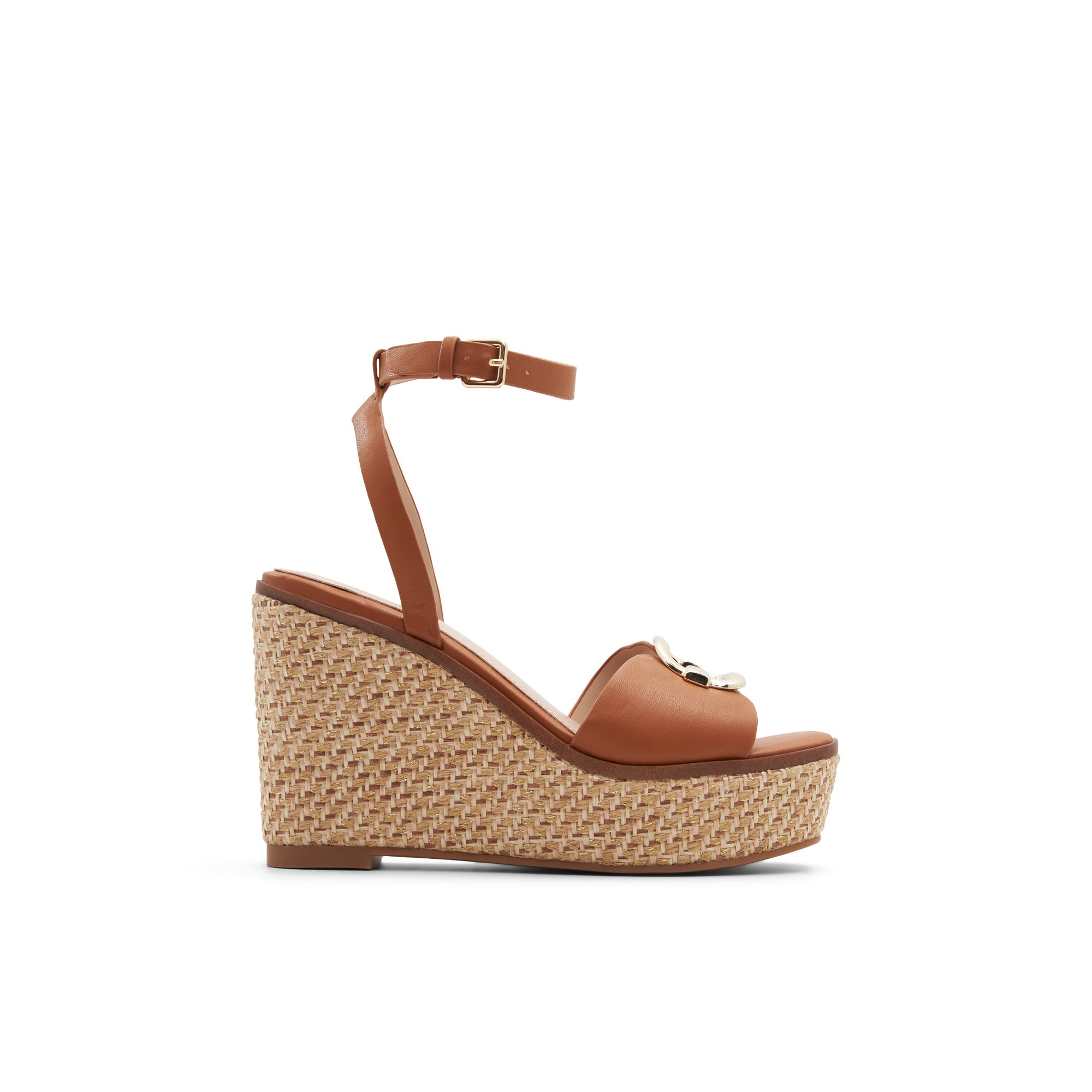 ALDO Carrabriria - Women's Wedge Sandals - Brown