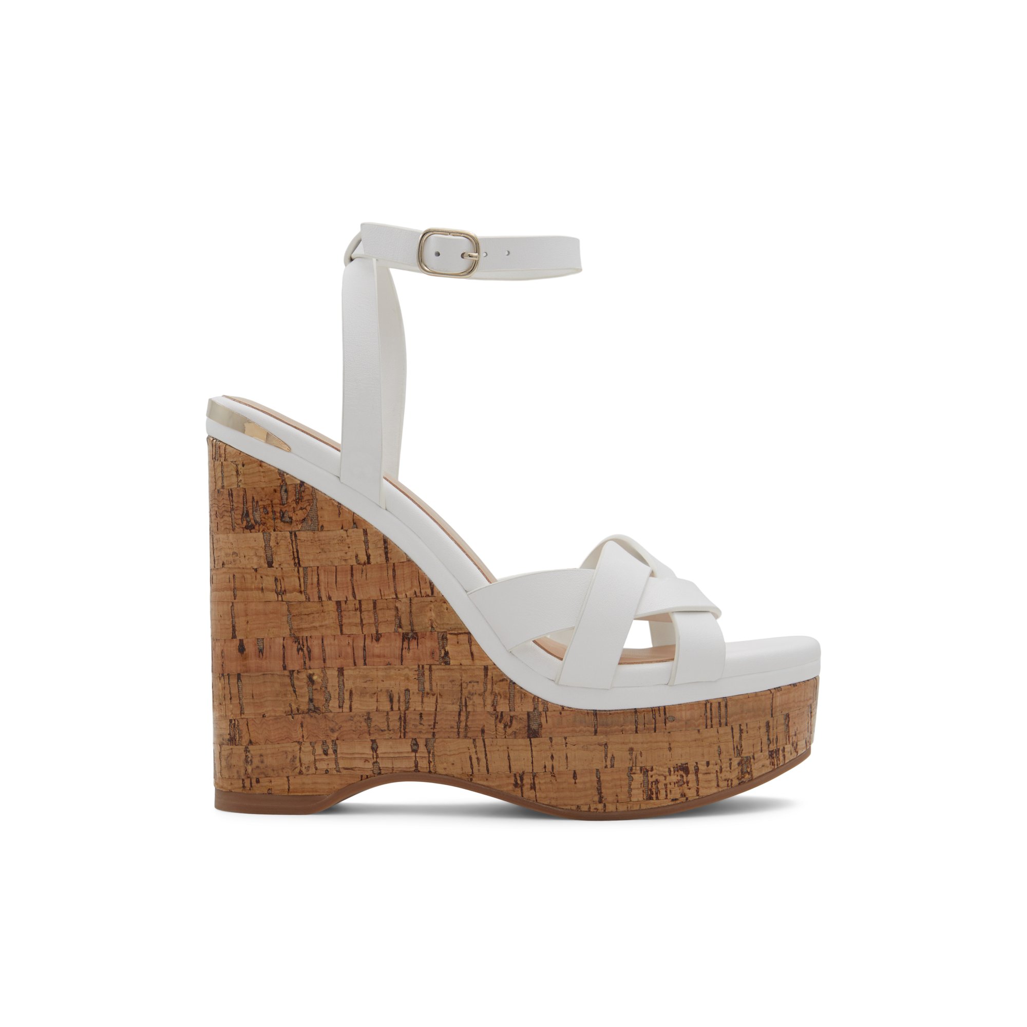 ALDO Carraraen - Women's Wedge Sandals - White