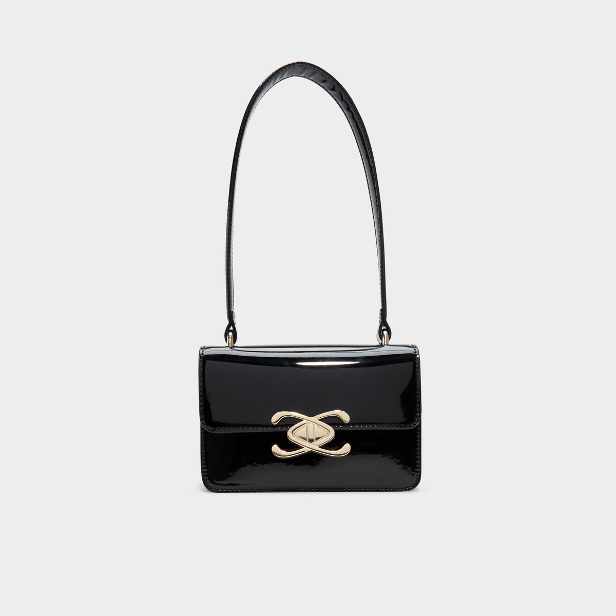 バッグ NYXX P.O.M CIRCULAR BAG CHARCOAL Glow in the Dark Sugar Skull Cat Crossbody Bag in Vinyl