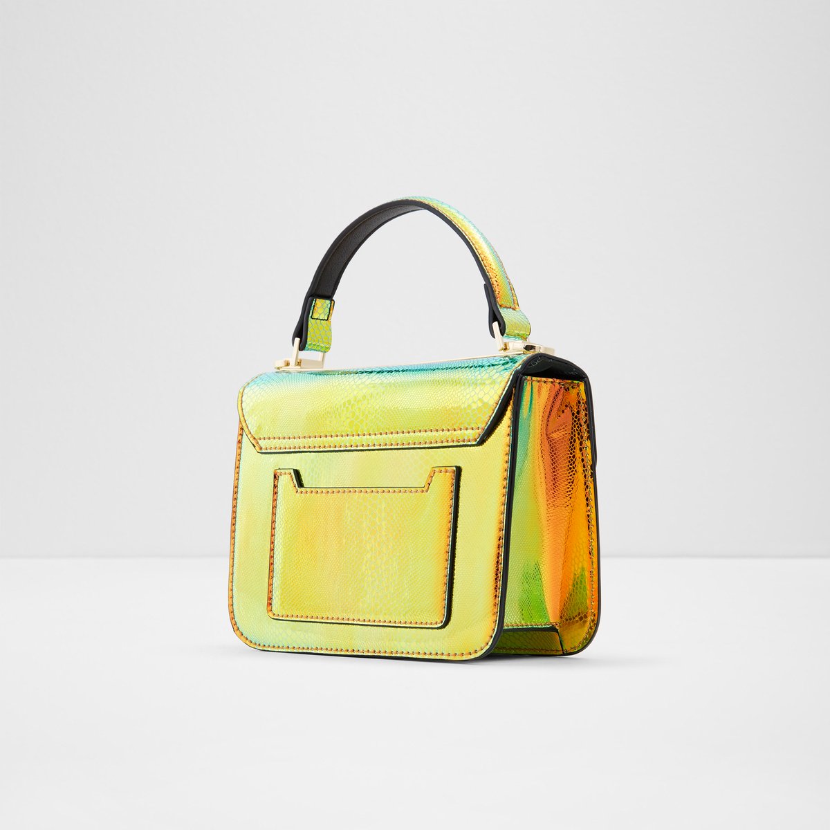 neon yellow purse aldo