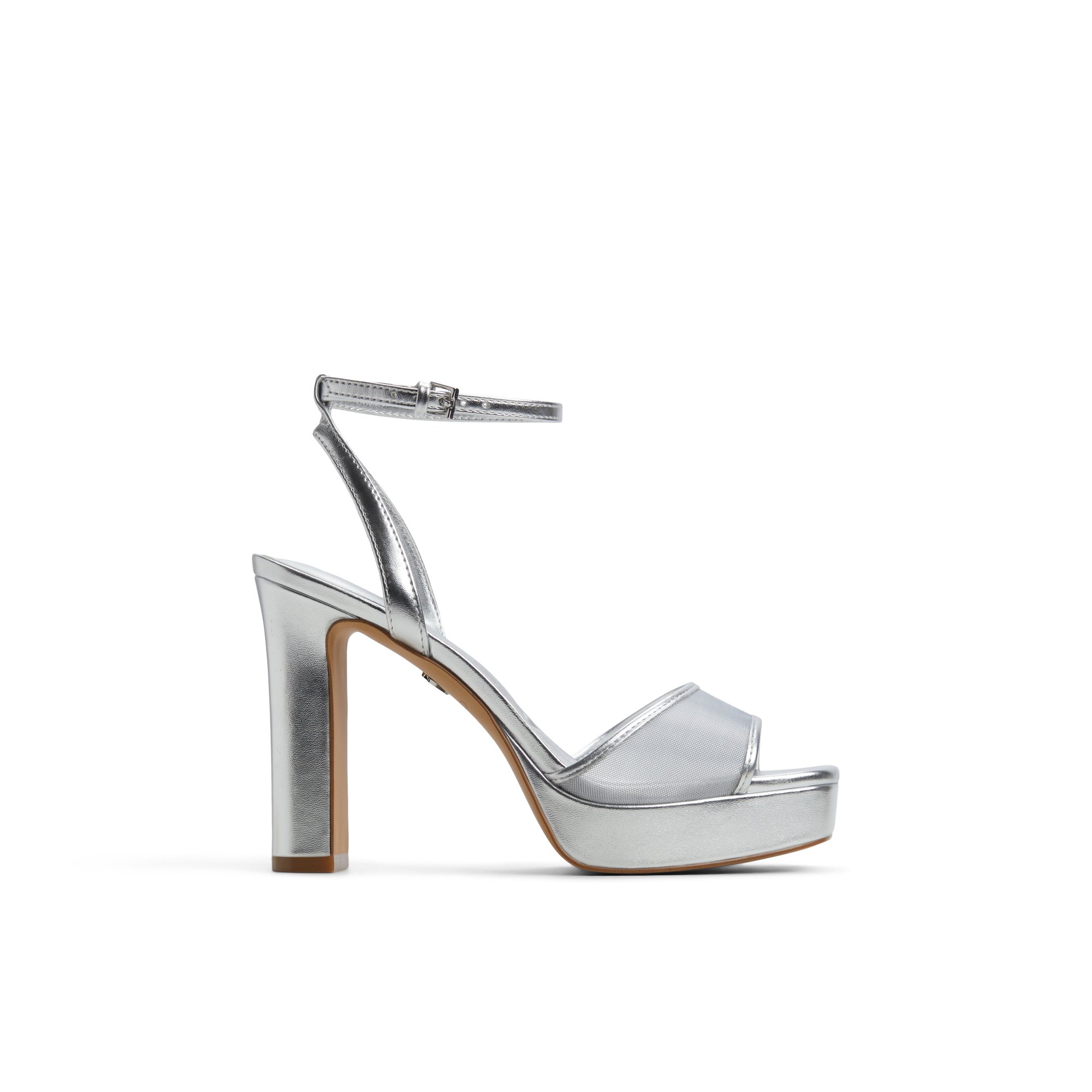 ALDO Chicglimmer - Women's Platform Sandal Sandals - Silver, Size 5