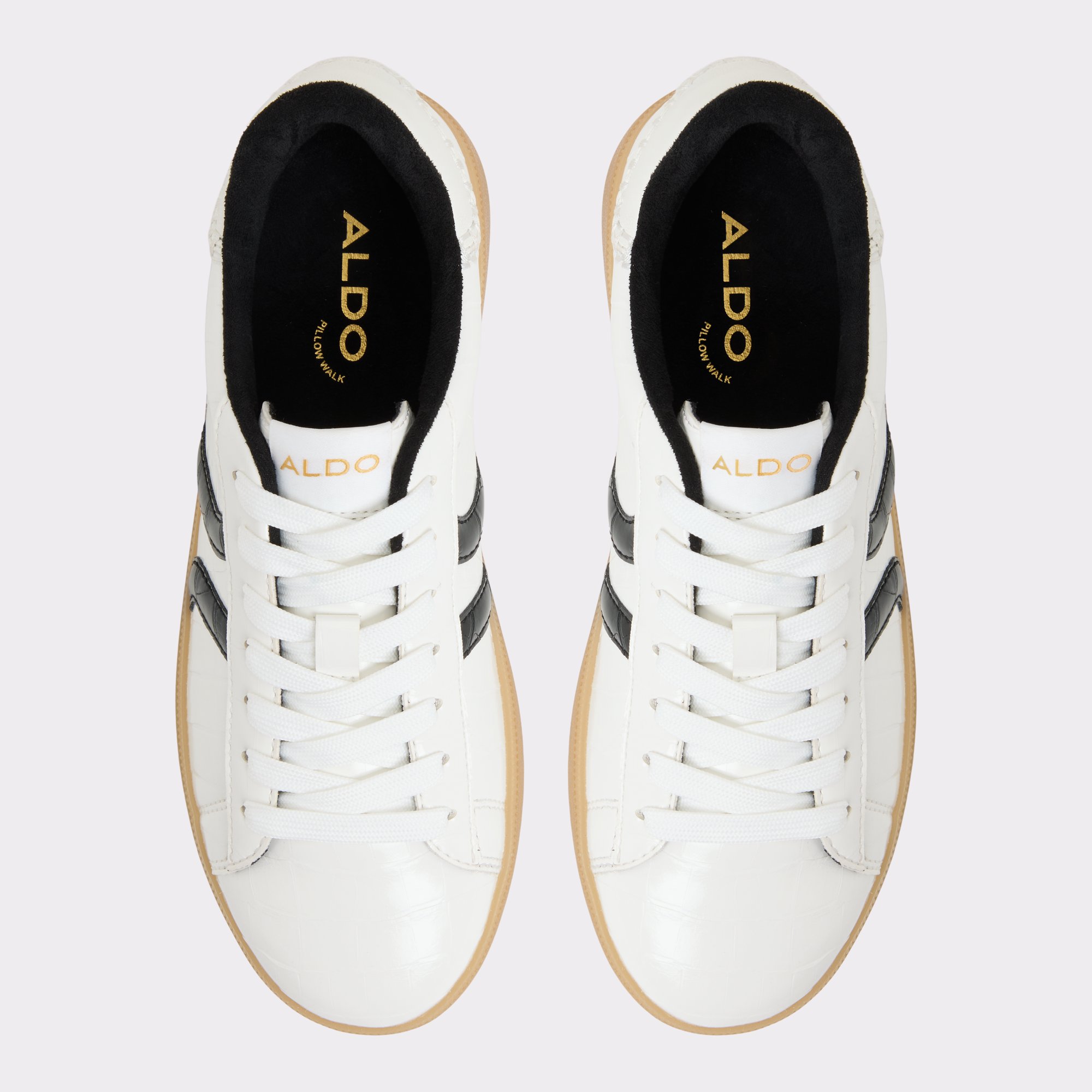 Chicsneaker2 Blanc/Noir Femmes Sneakers bas | ALDO Canada
