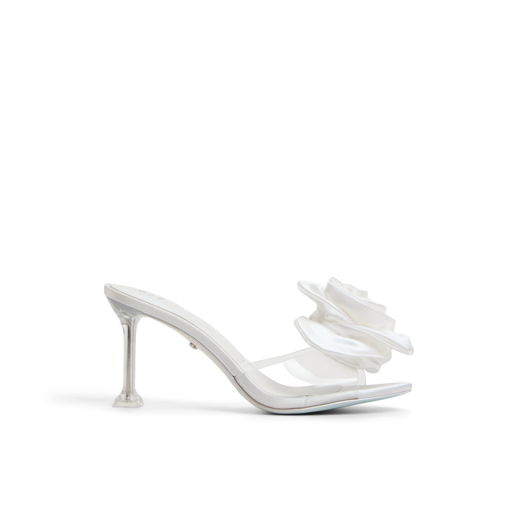ALDO Cinderellamule - Women's Heeled Mules Sandals - White, Size 10