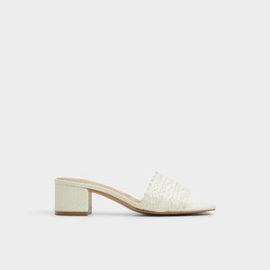 【ALDO】お洒落メッシュ☆Rosamund☆ブロックヒール ミュール Rosamund White Women's Block heels | ALDO US