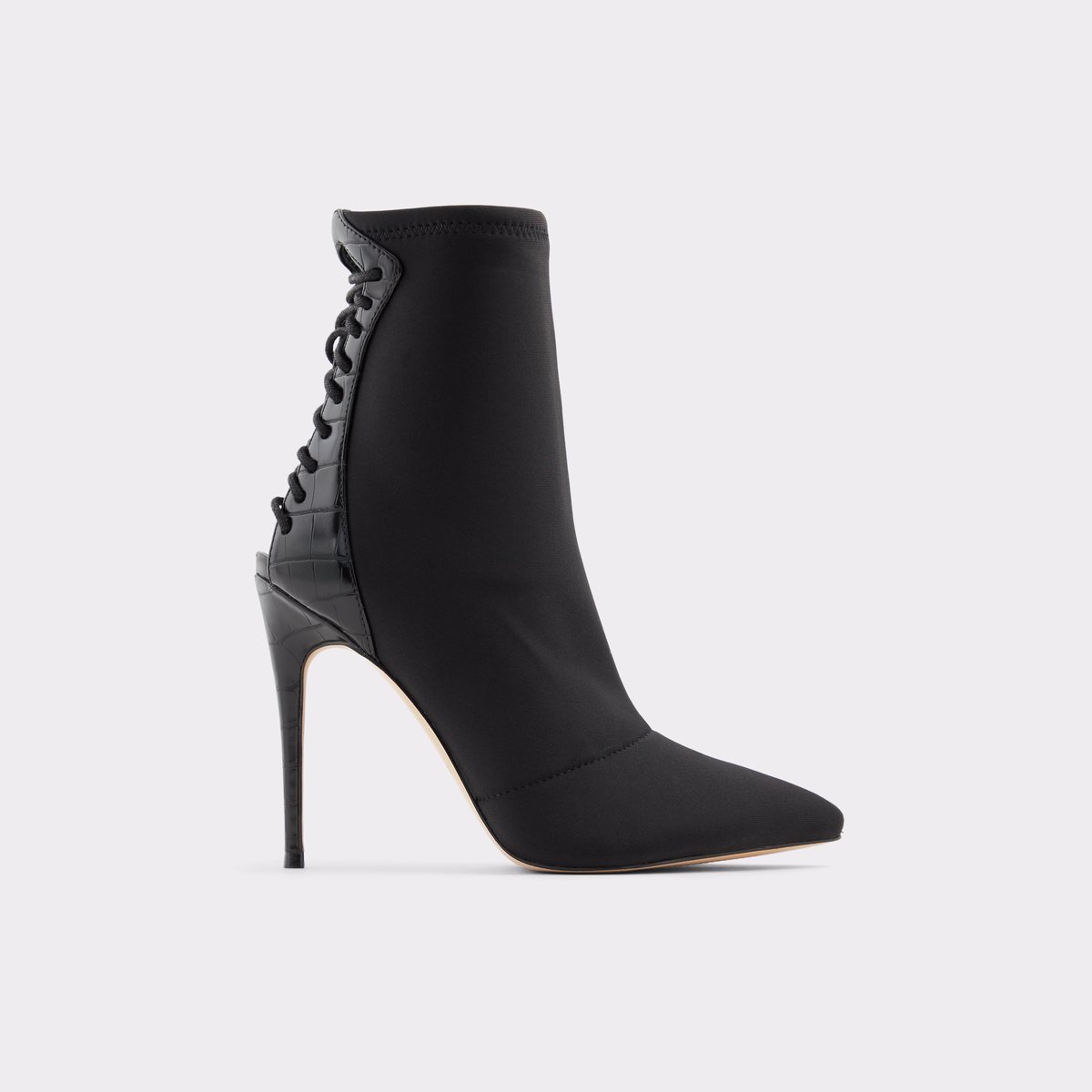 aldo black bootie heels