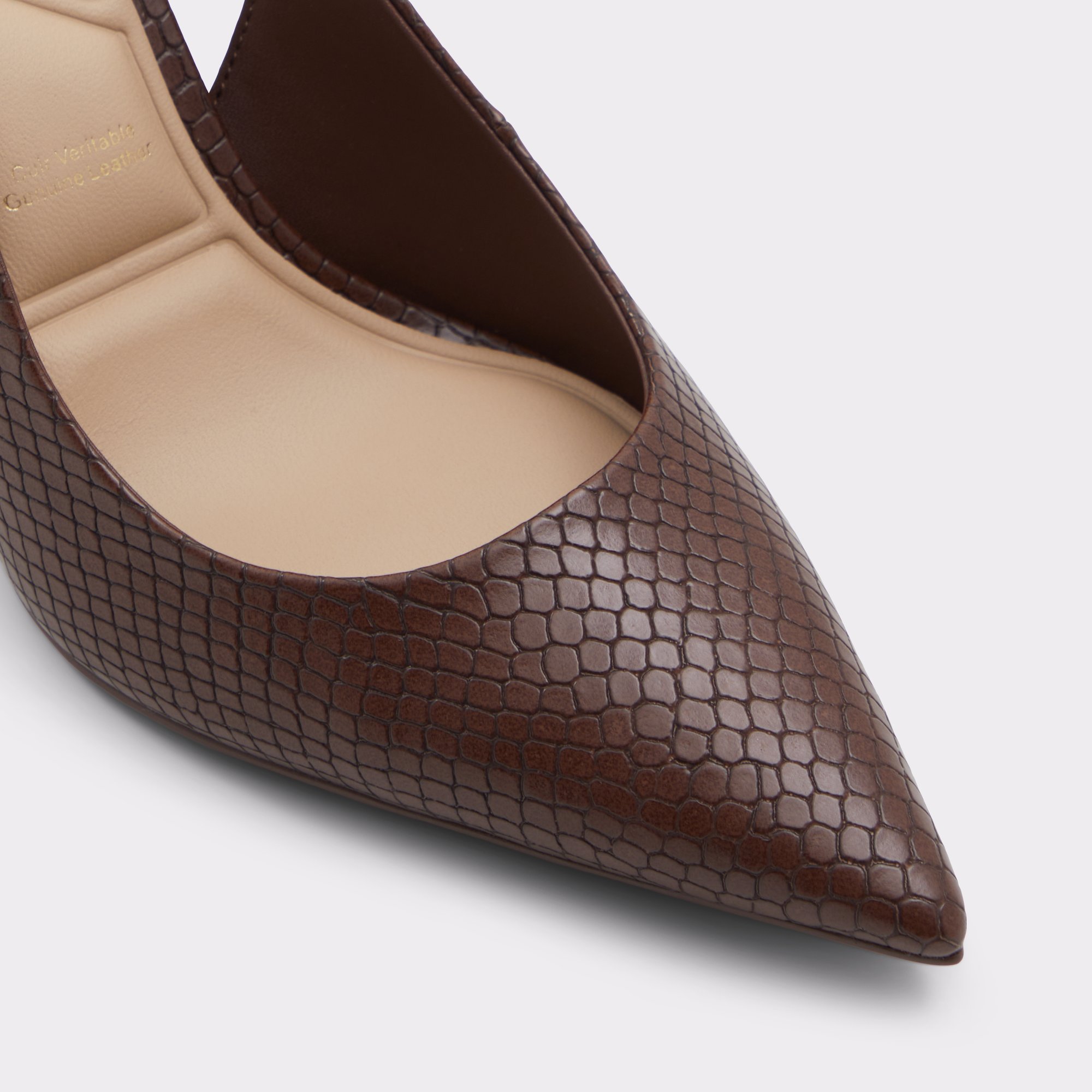 DKNY Women's Leather Pump High Heel Shoes (Brown, Size 8B) - Đức An Phát