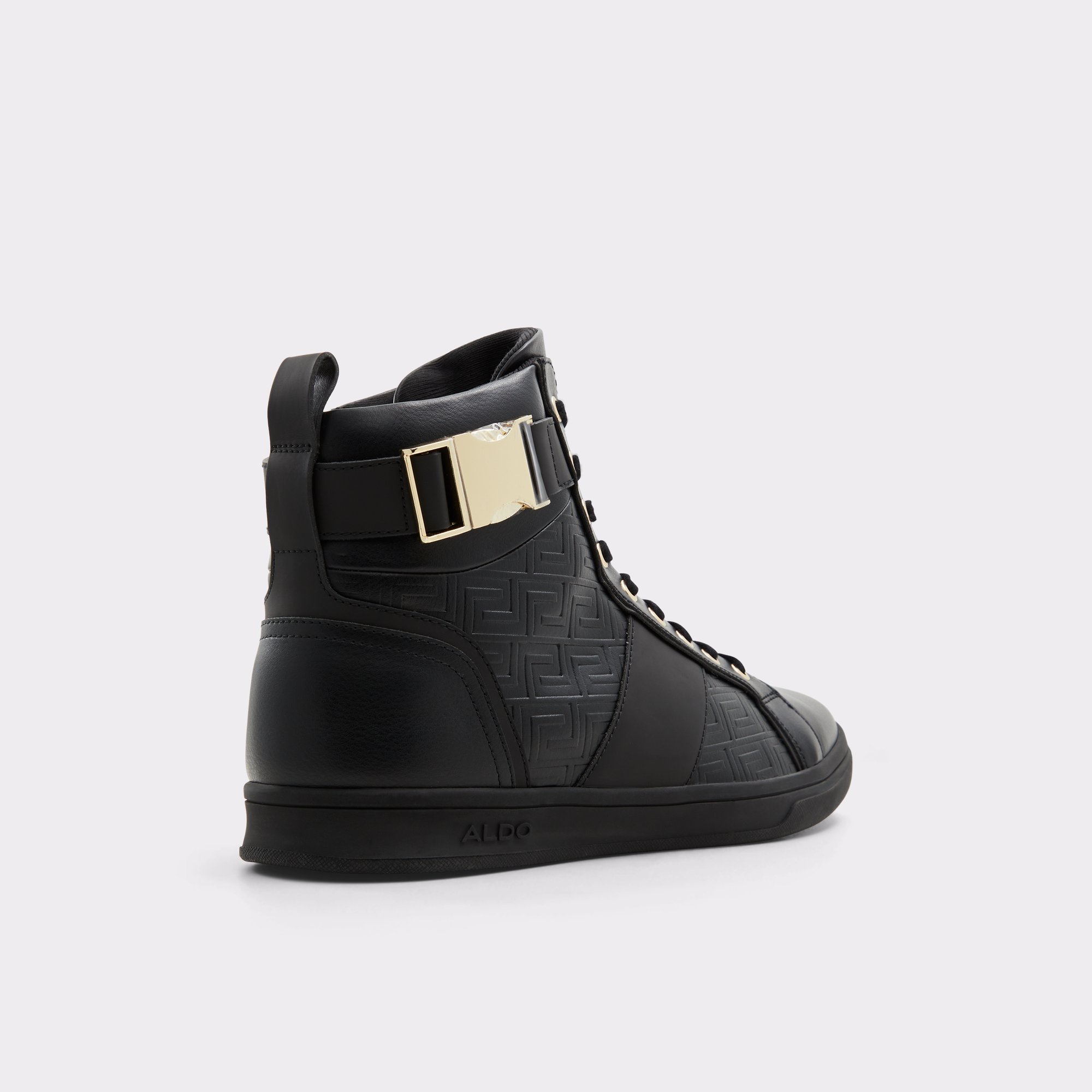 Aldo black high top sneakers best sale