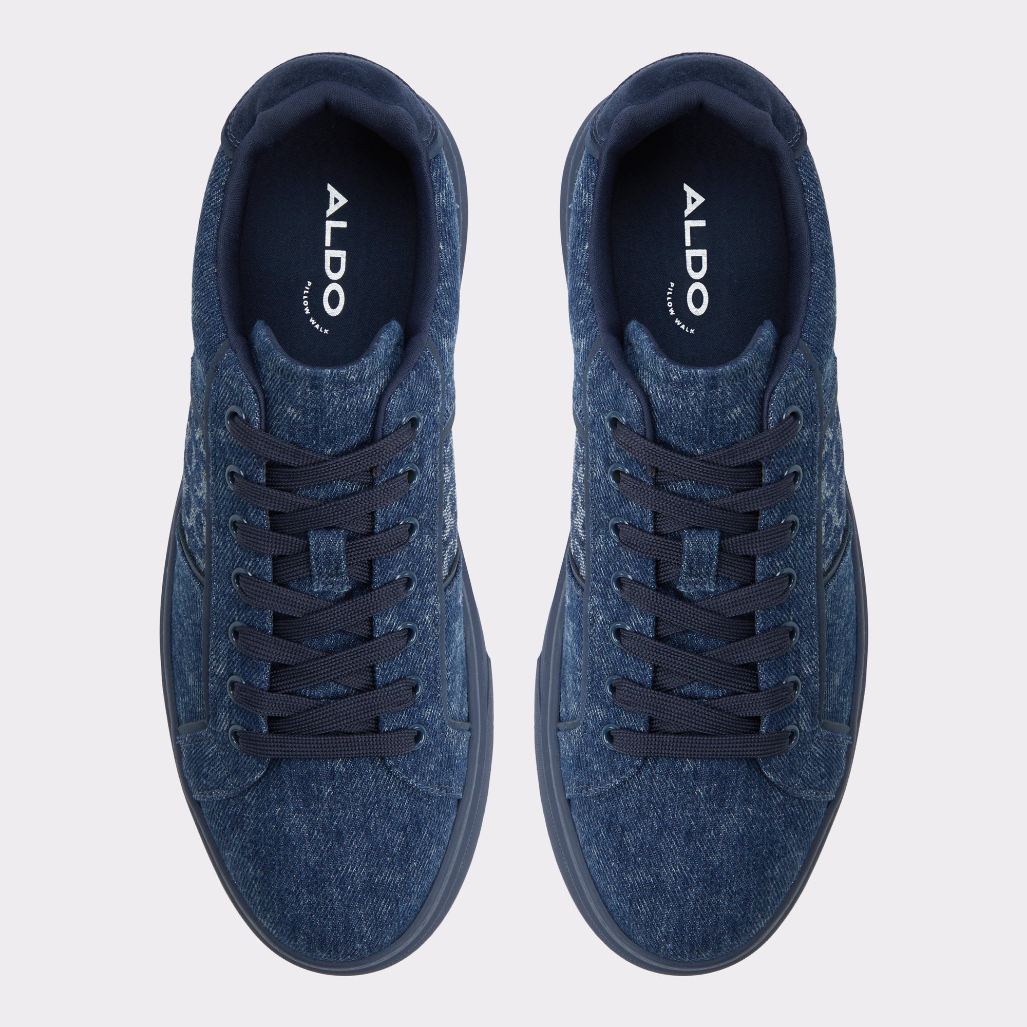 【ALDO】ライン・モノグラム Courtline レースアップスニーカー Courtlinee Medium Blue Men's Low top | ALDO US