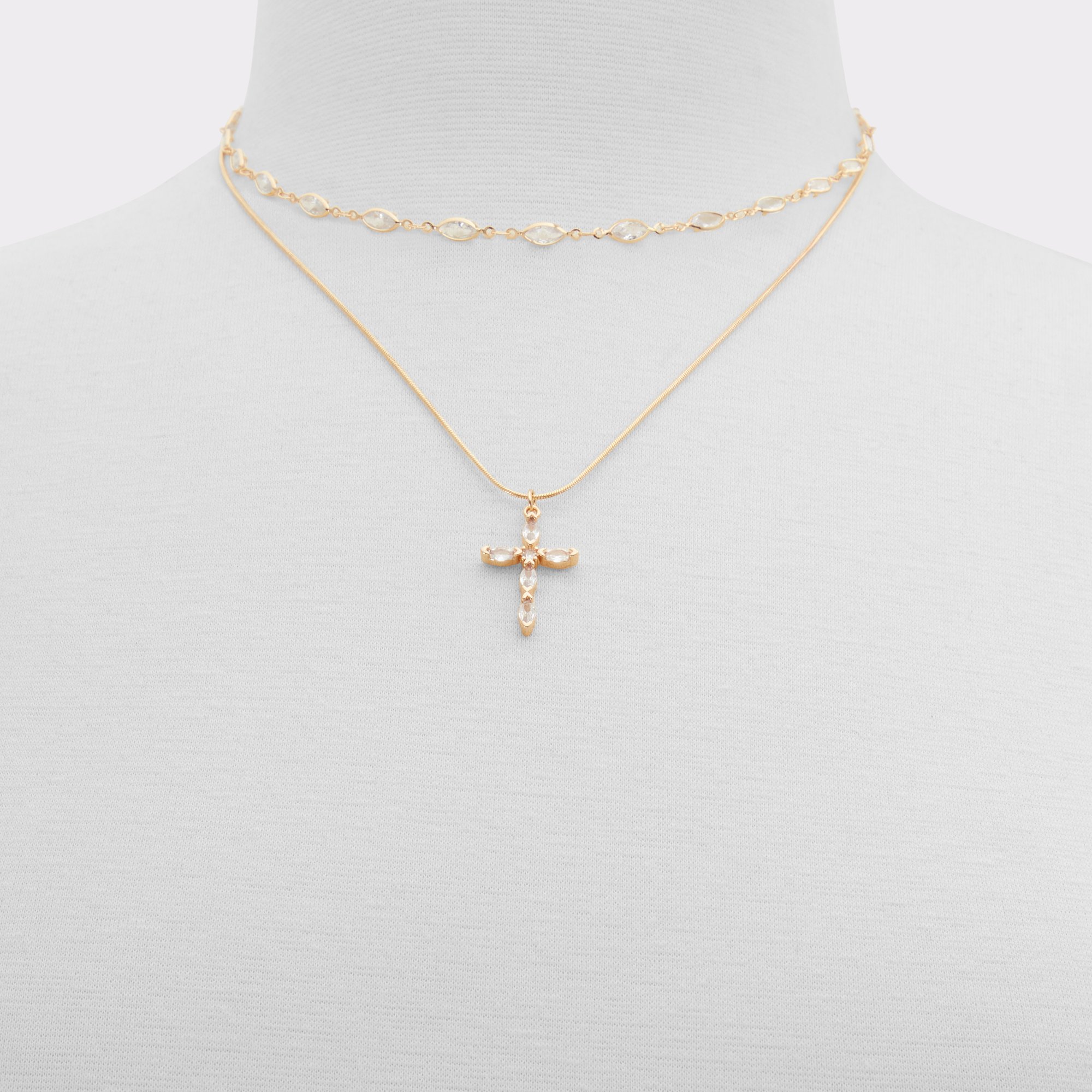 Crossmyheart Gold/Clear Multi Women's Necklaces | ALDO Canada