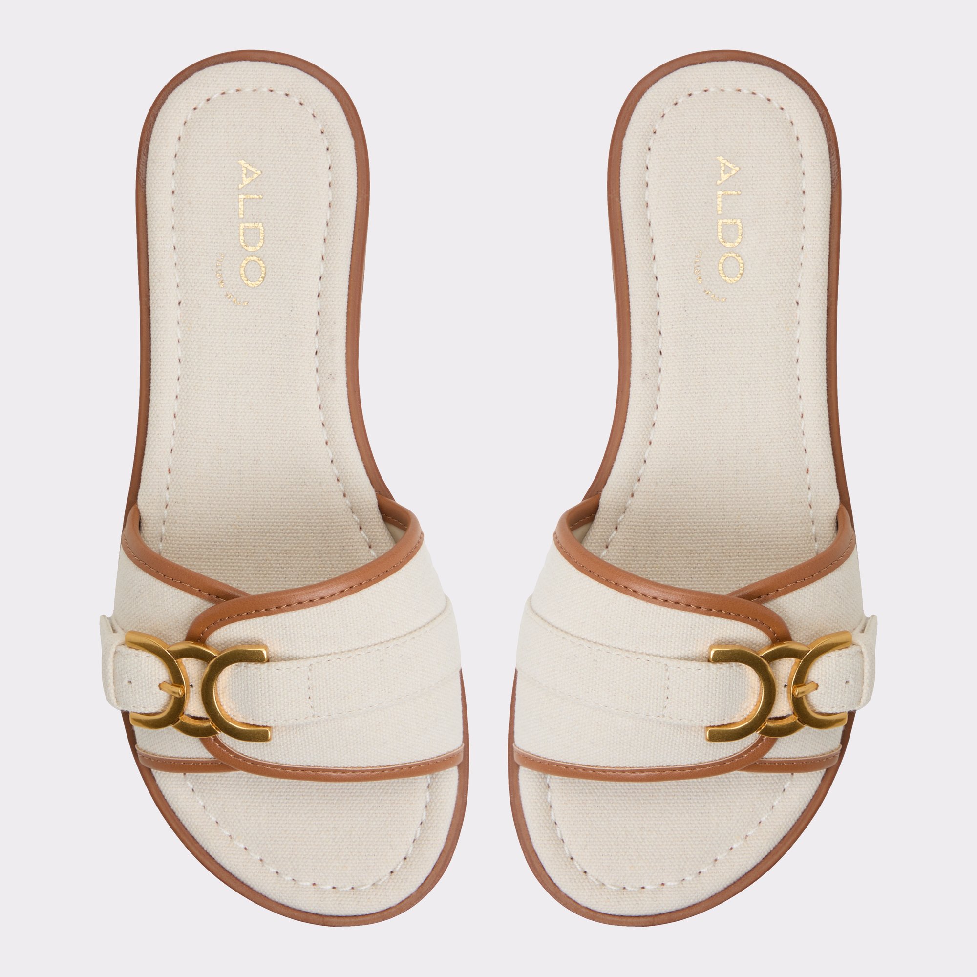 【ALDO】 ★フラット スライド サンダル ★ DEANDRA ★ White ボウ スライドサンダル - White | CHARLES & KEITH (チャールズ