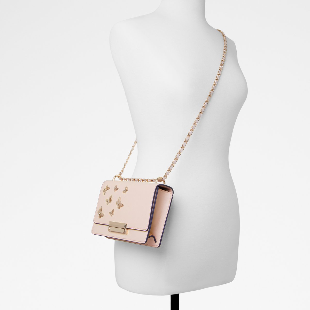 ALDO Dalsbybae shoulder bag with butterfly in white