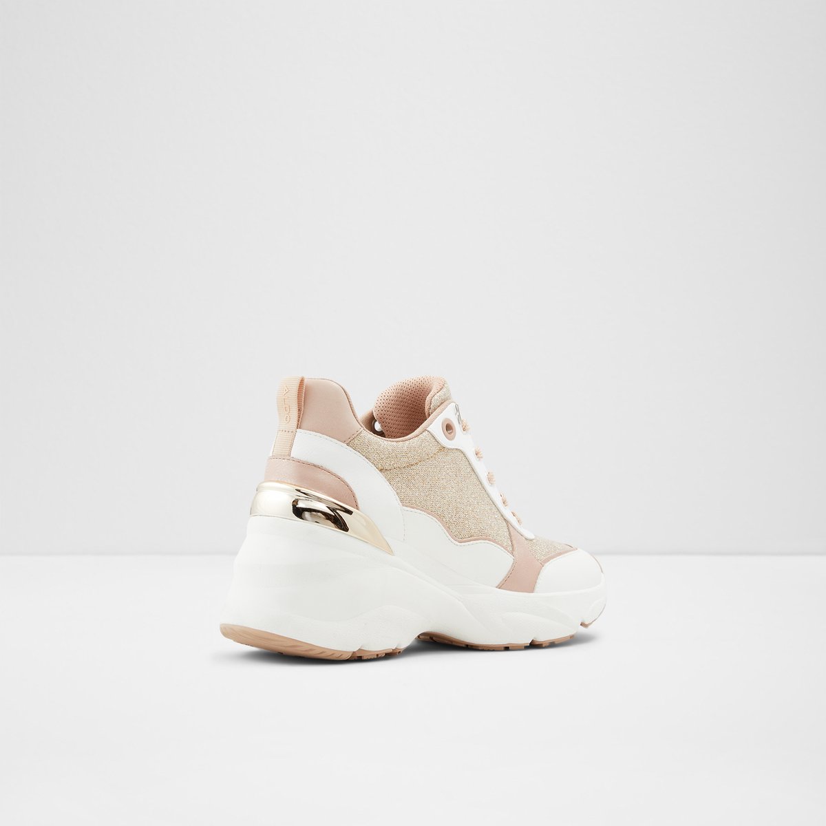 aldo rose gold sneakers