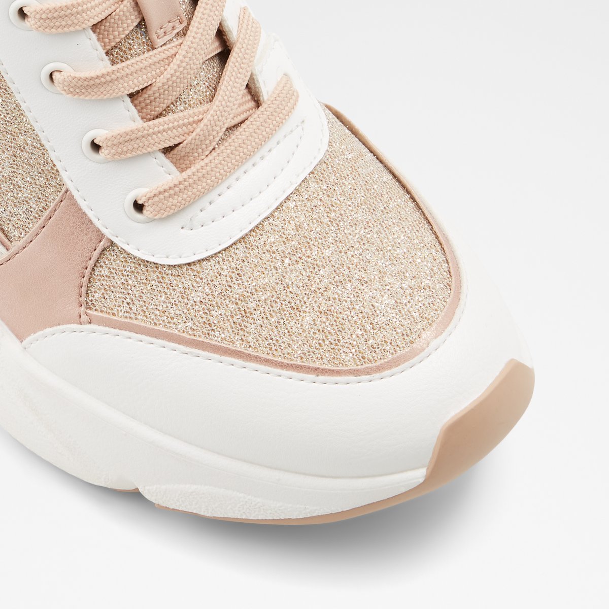 aldo rose gold sneakers