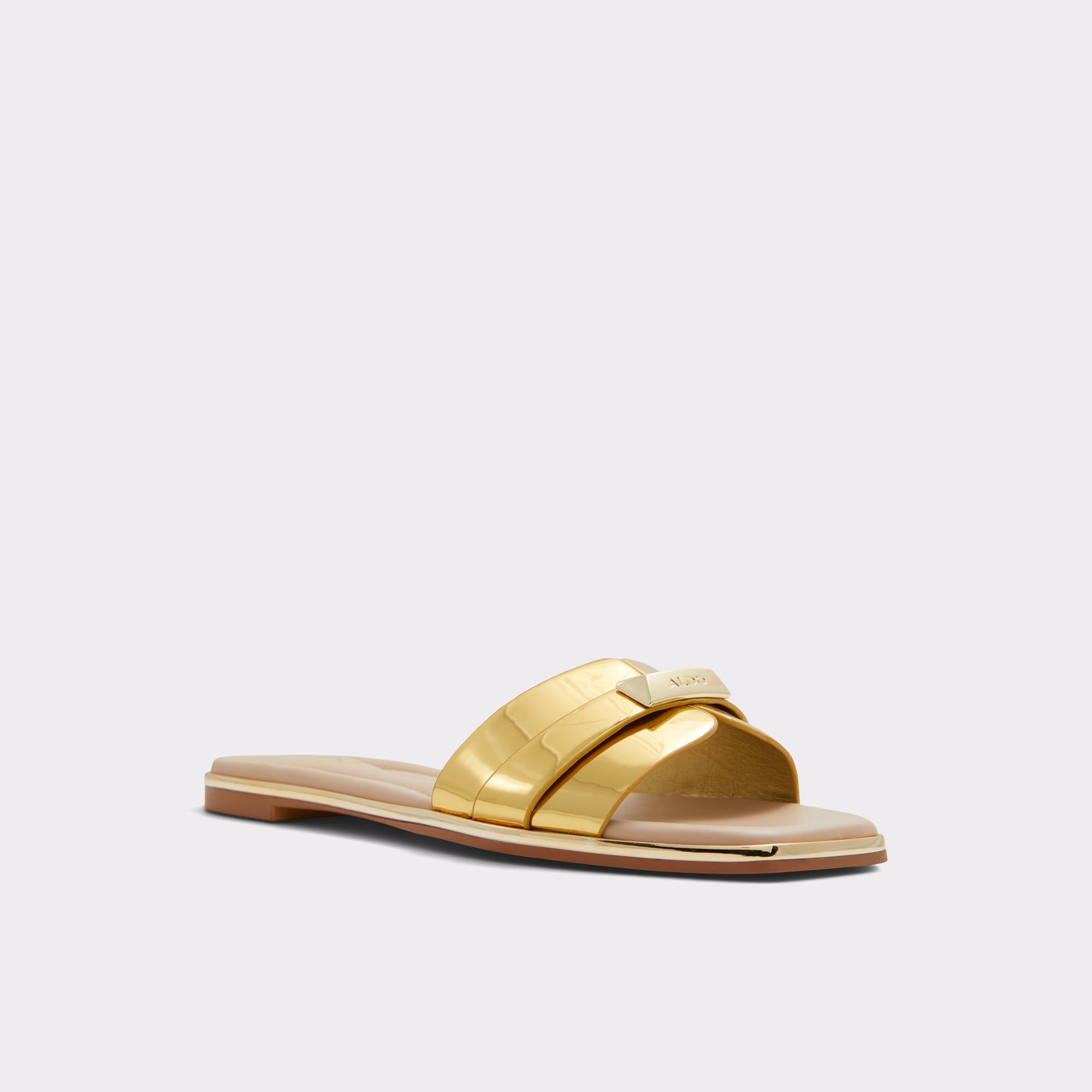 Darine Gold Women's Flat Sandals | ALDO US