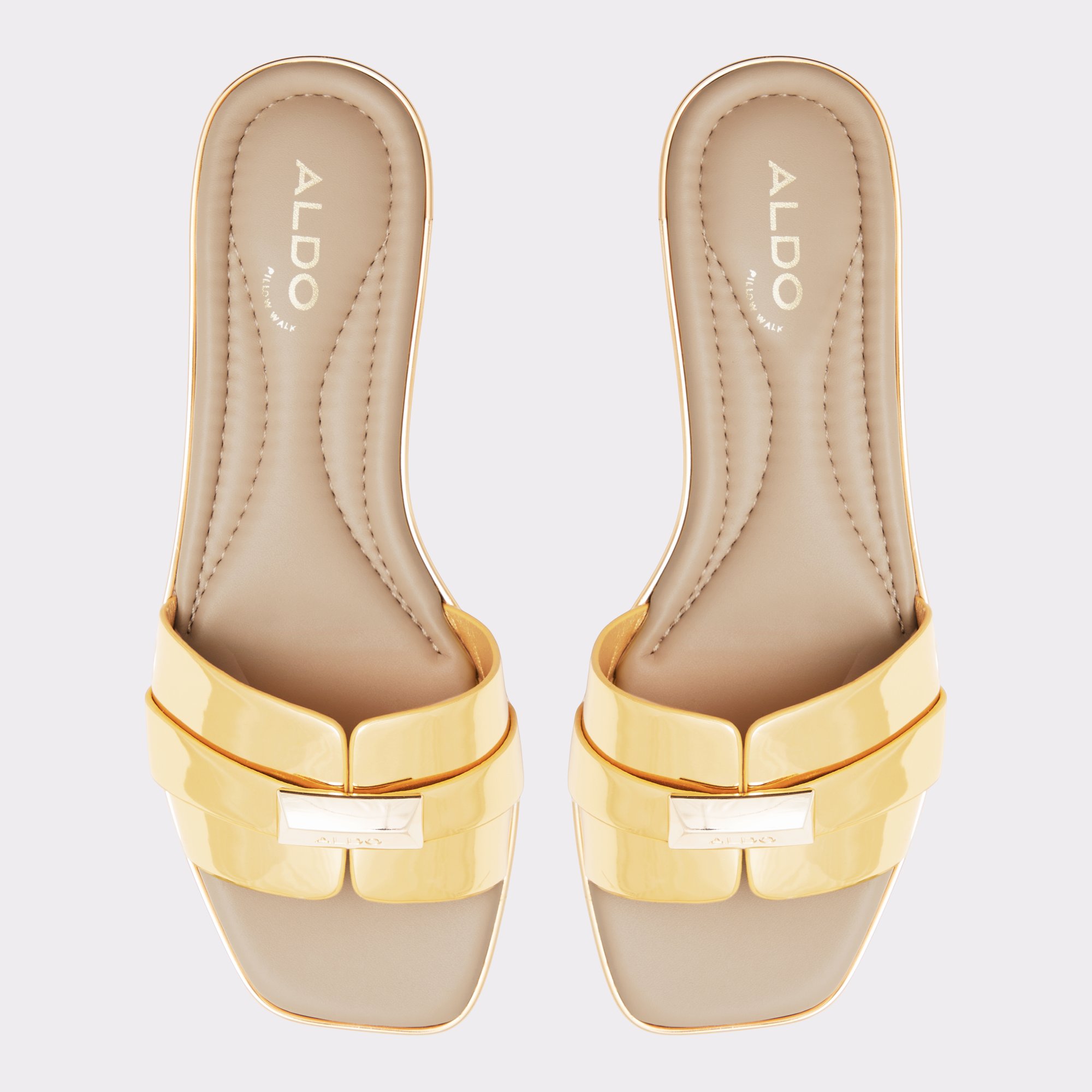 Darine Gold Women's Flat Sandals | ALDO US