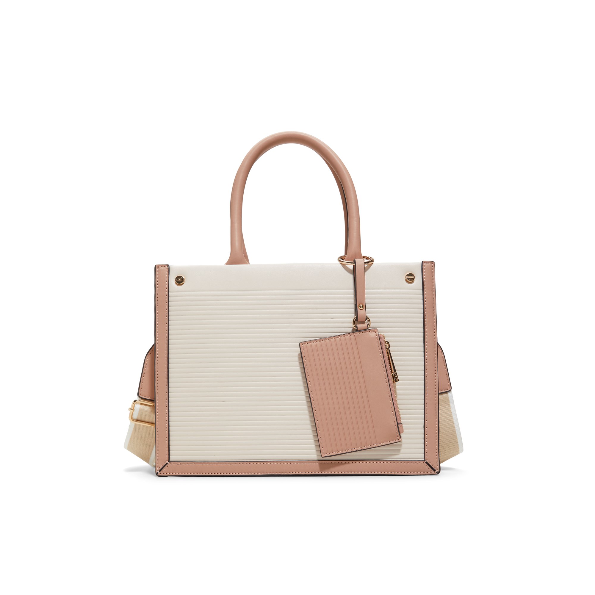Aldo Daspias Faux Leather Top Handle Bag In Beige
