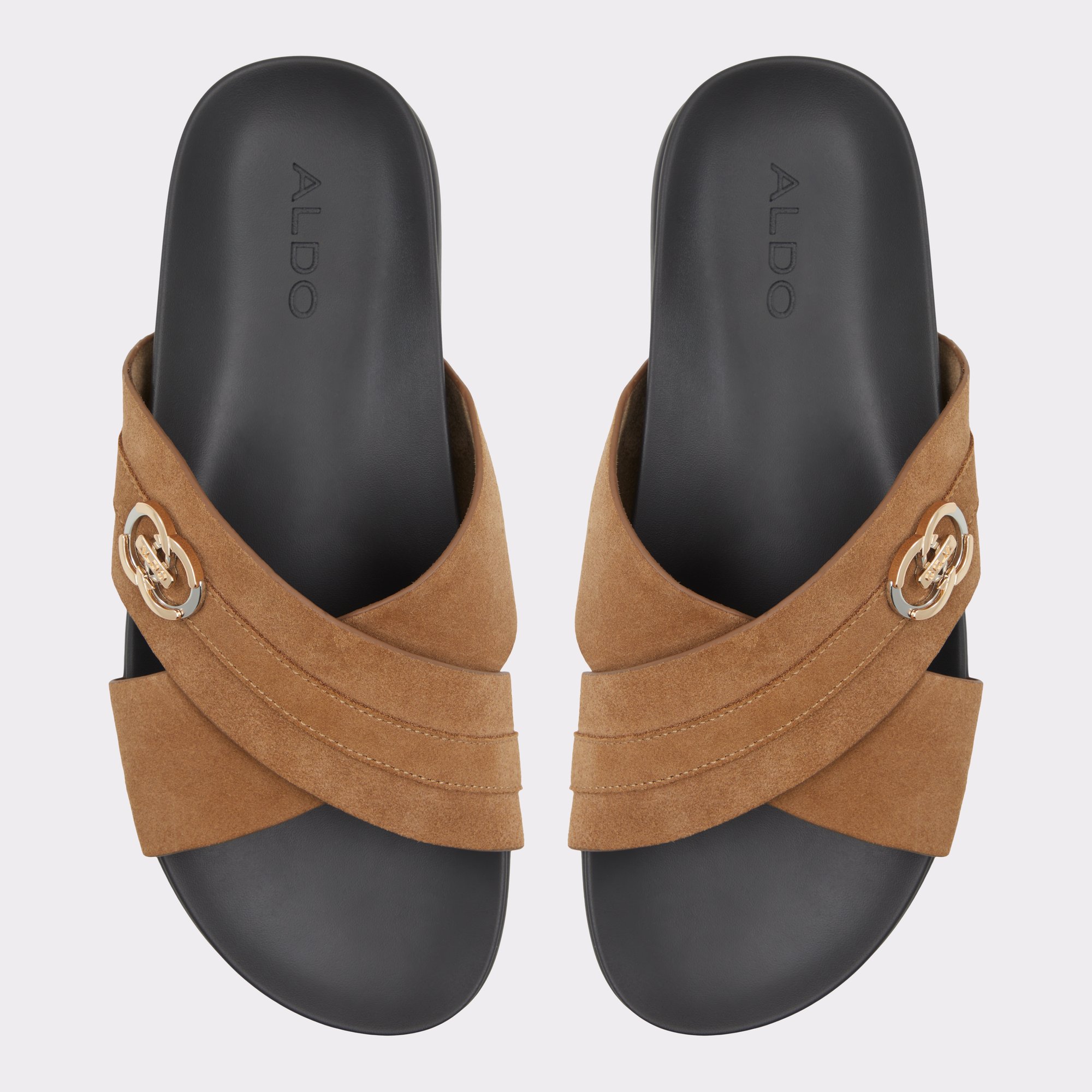 Delmar Marron Ouvert Hommes Slides | ALDO Canada