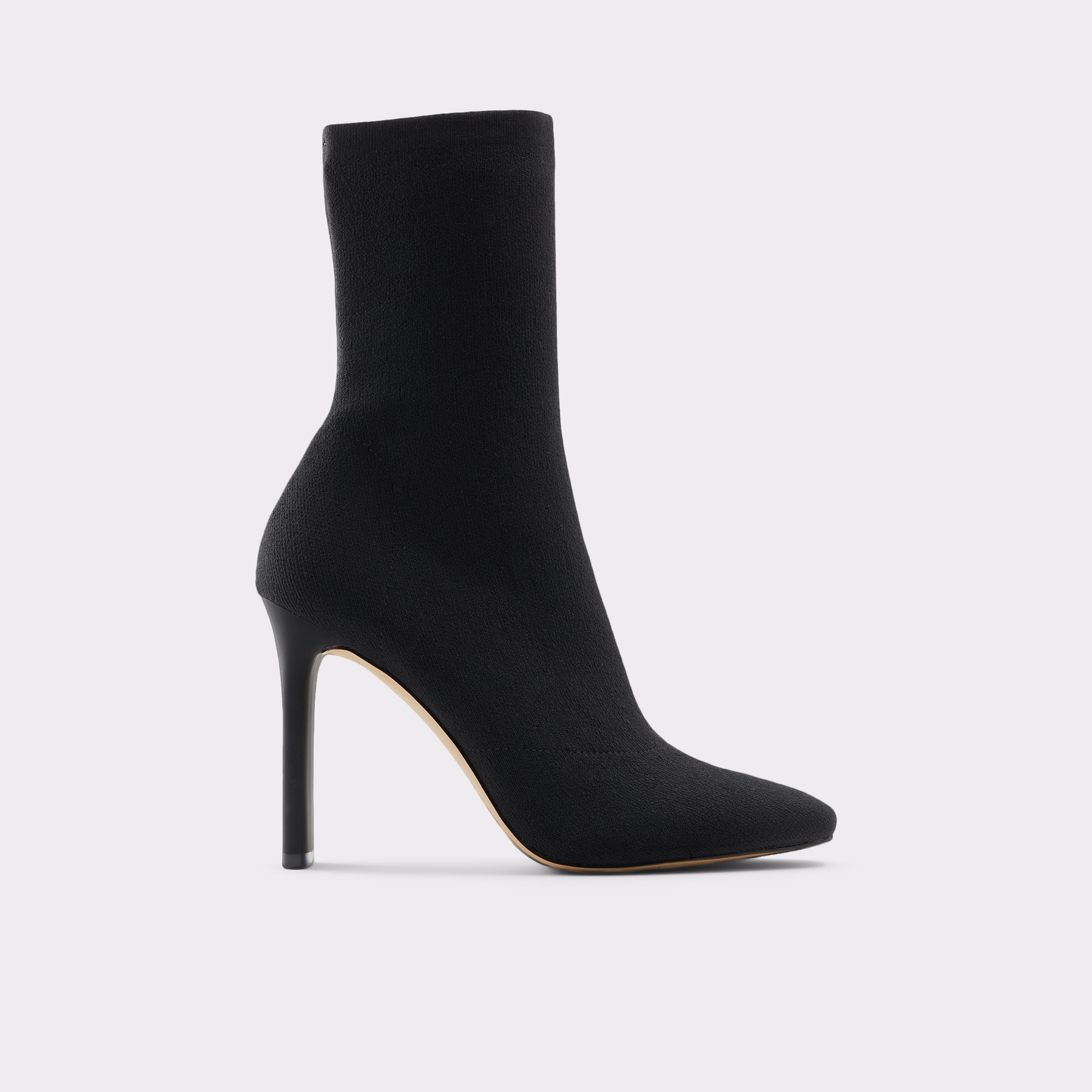 Delylah Black Textile Knit Women's Dress heeled boots | ALDO Canada