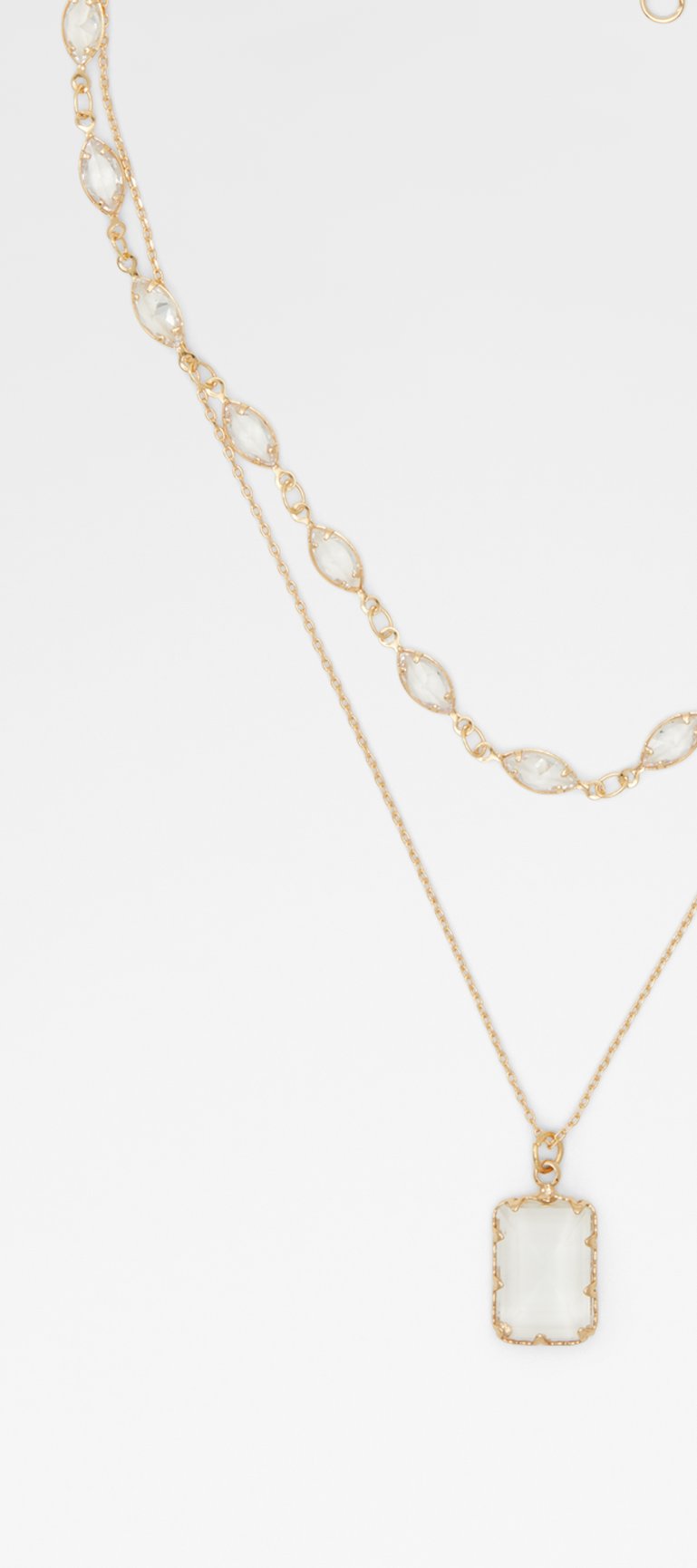 上品ビジュー☆チェーン【ALDO】Destinie 重ね付けネックレス Destinie Silver/Clear Multi Women's Necklaces | ALDO US