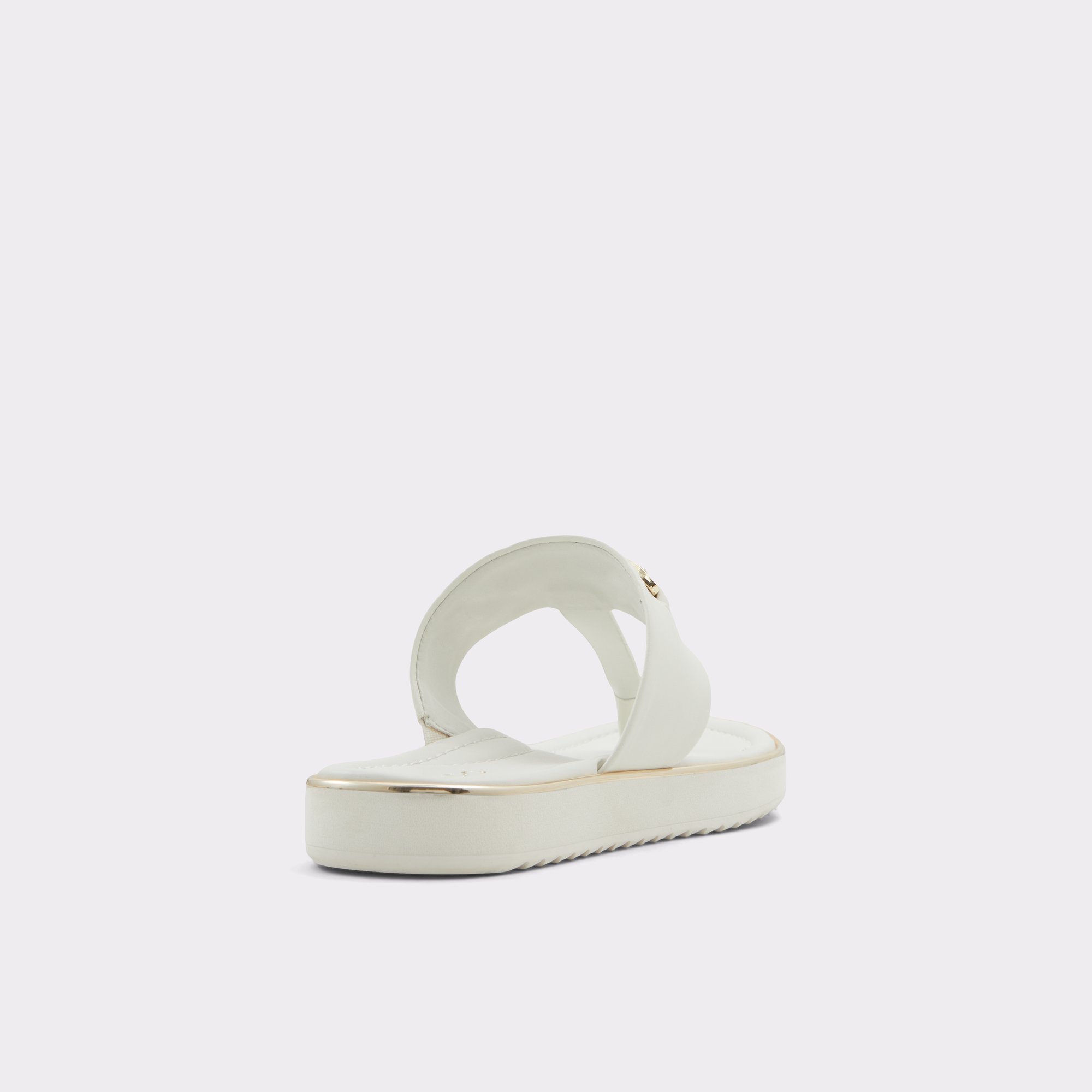 Deverena White/Bone Women's Flat Sandals | ALDO US