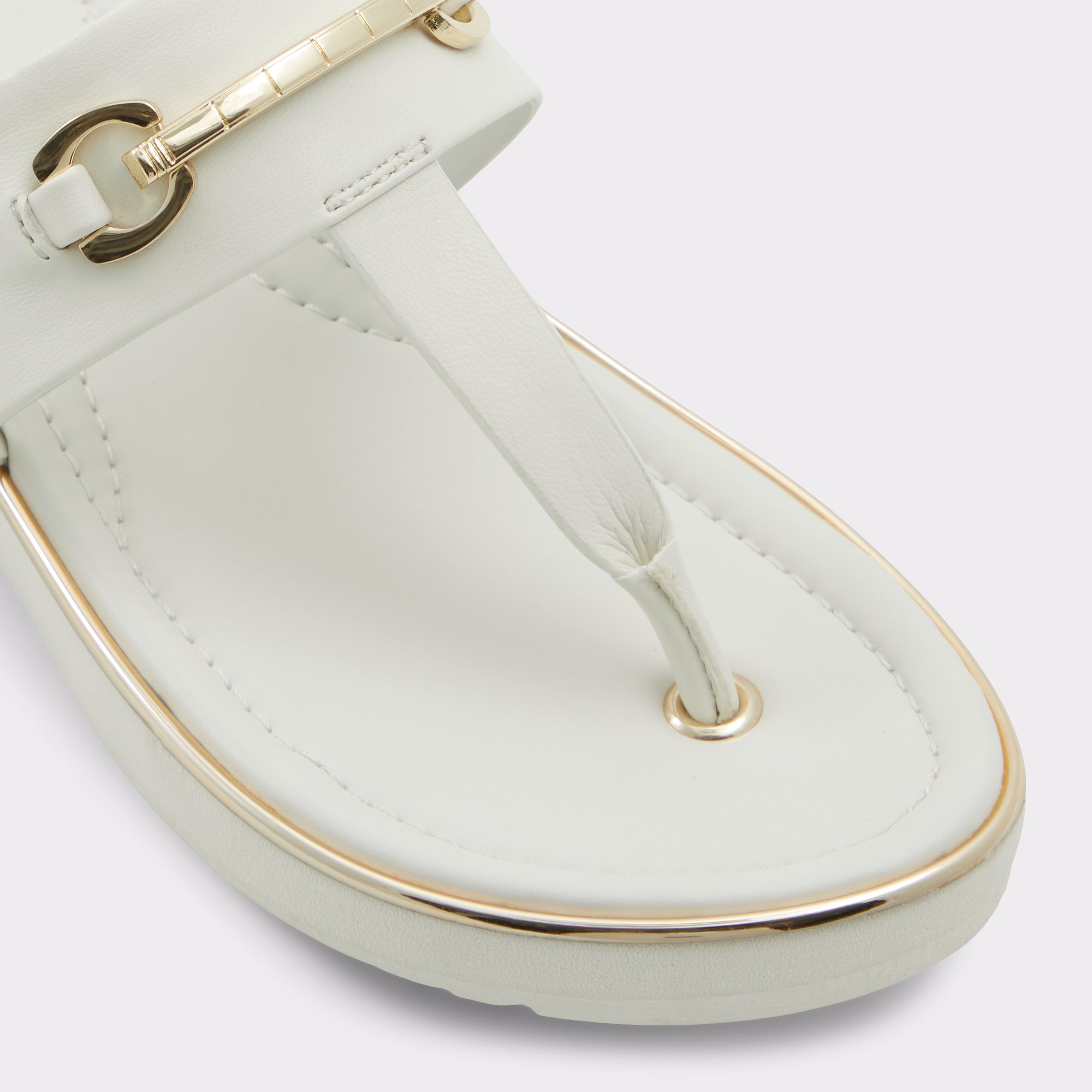 Deverena White/Bone Women's Flats | ALDO Canada