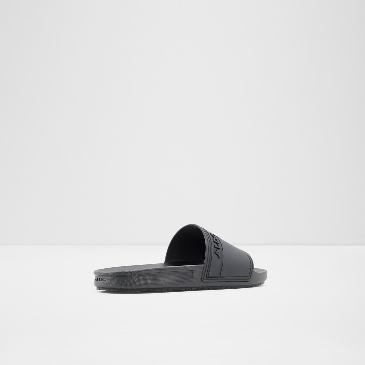 Dinmore Black Synthetic Rubber Men's Slides | ALDO Canada