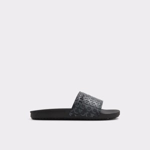 알도 ALDO Dinmore Black Synthetic Print Mens Sandals & Slides