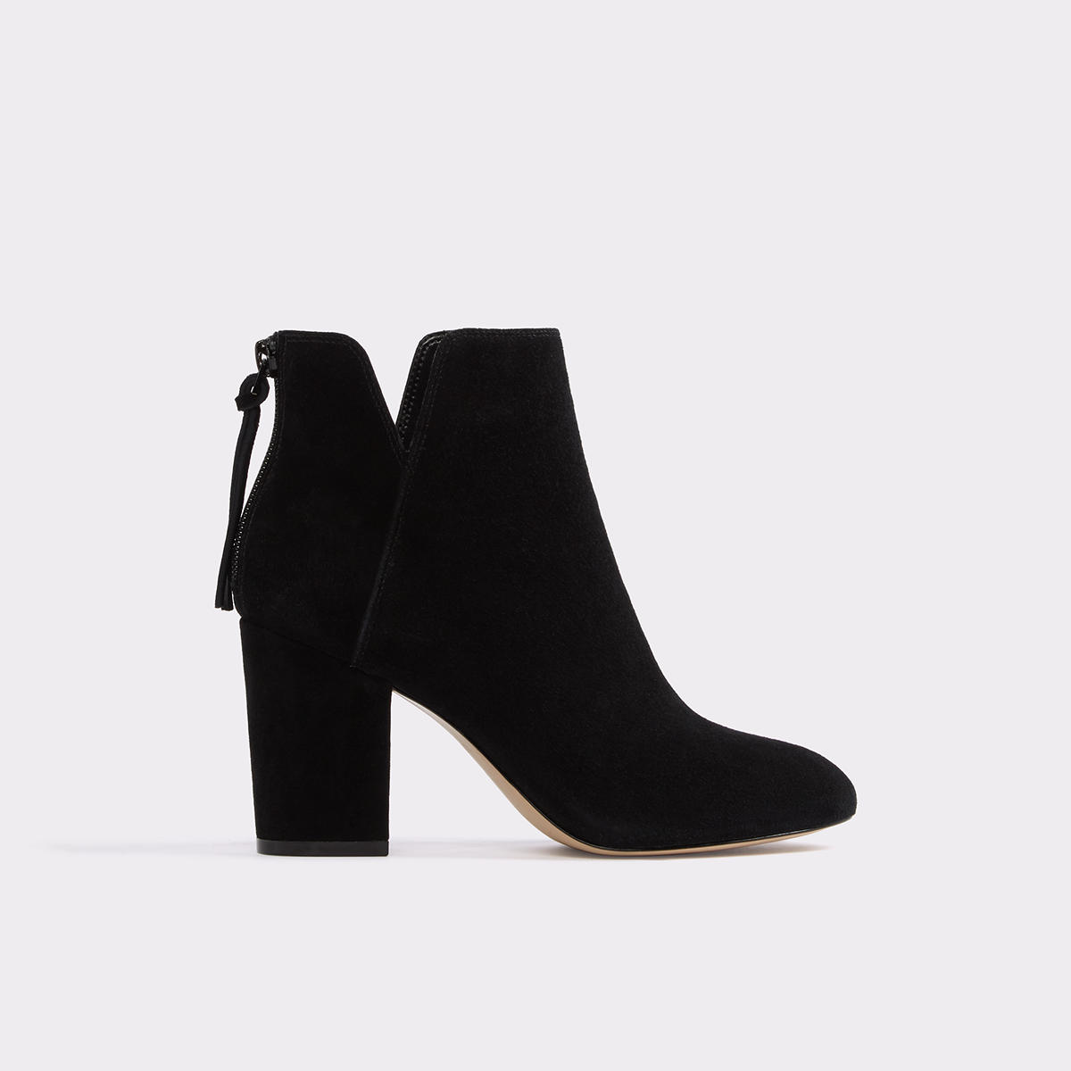 Dominicaa Black Leather Suede Women's 