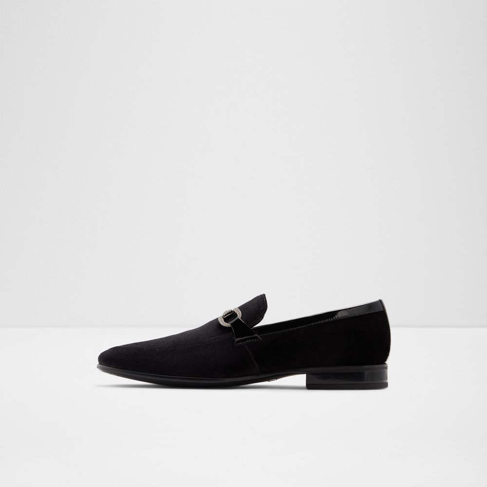 Drylian Black Leather Velvet Men's Loafers & Slip-Ons | ALDO US