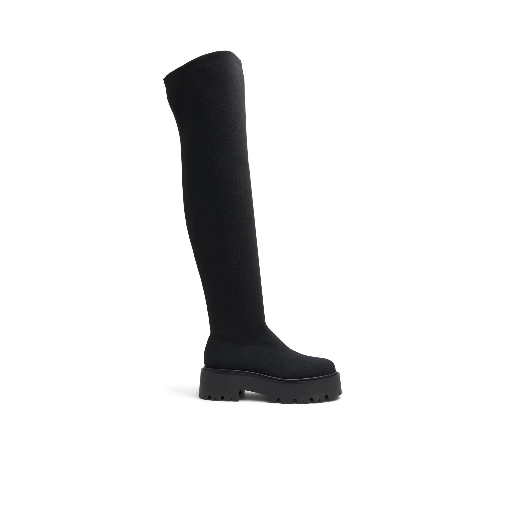 ALDO Dynoknit - Women's Tall Boot - Black, Size 5