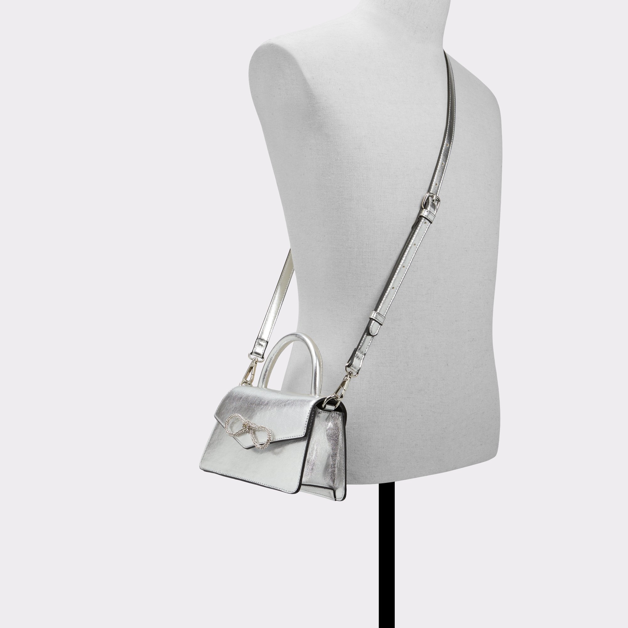Ebadanten Silver Women's Top Handle Bags