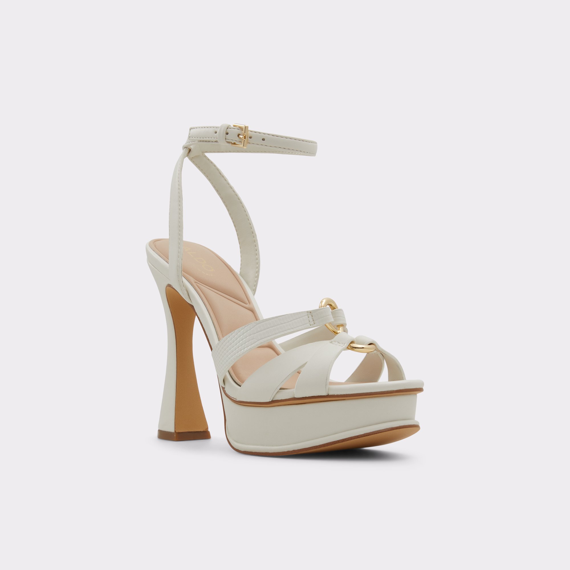 Elbalia White/Bone Women's Strappy sandals | ALDO Canada