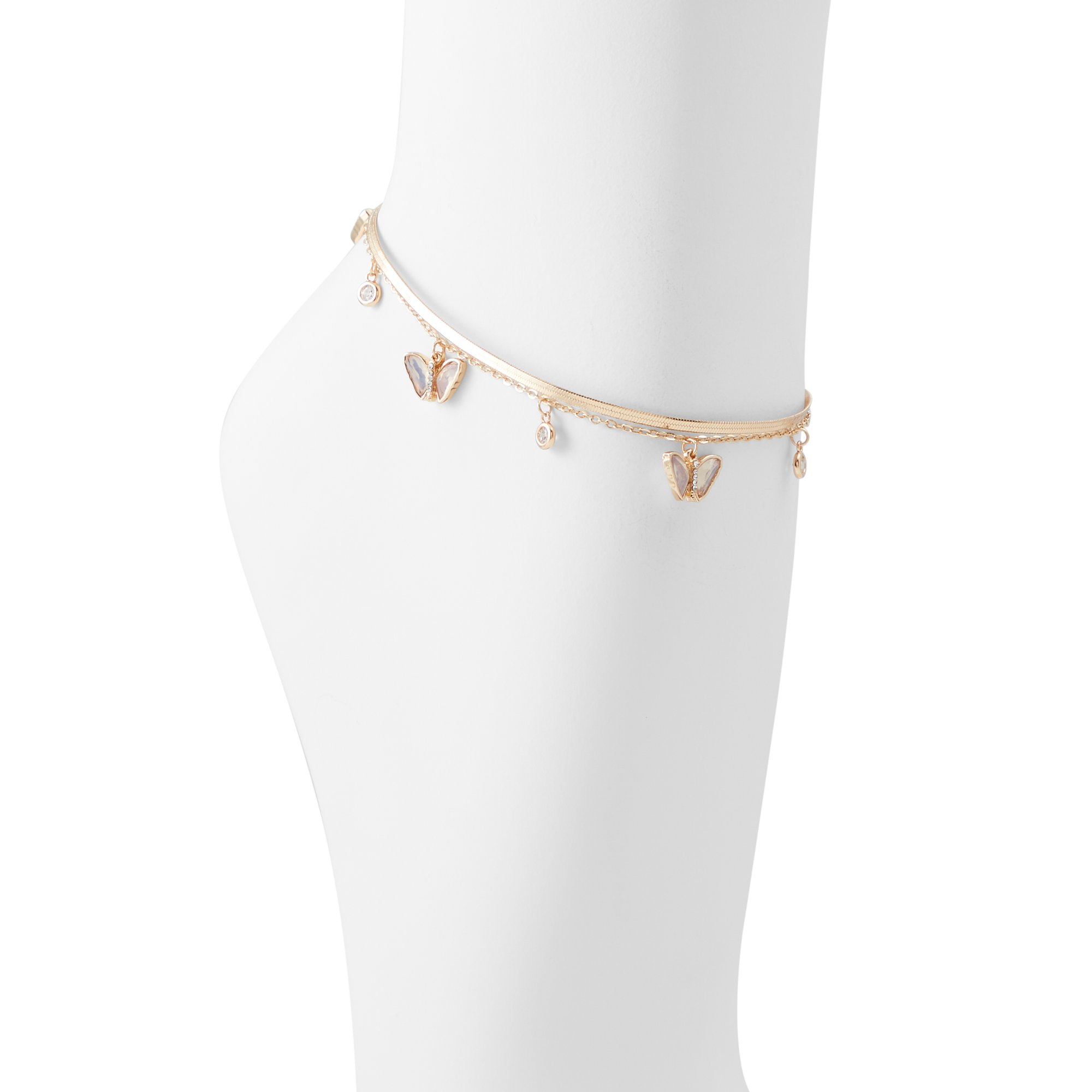Image of ALDO Eledena - Women's Anklet Jewelry - Gold-Clear