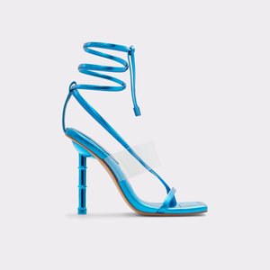 알도 샌들 ALDO Elektra Medium Blue Womens Strappy Sandals