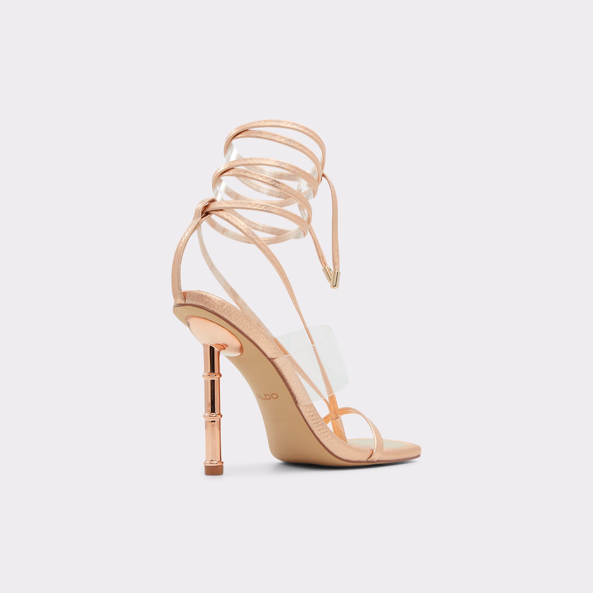 Elektra Rose Gold Women's Strappy sandals