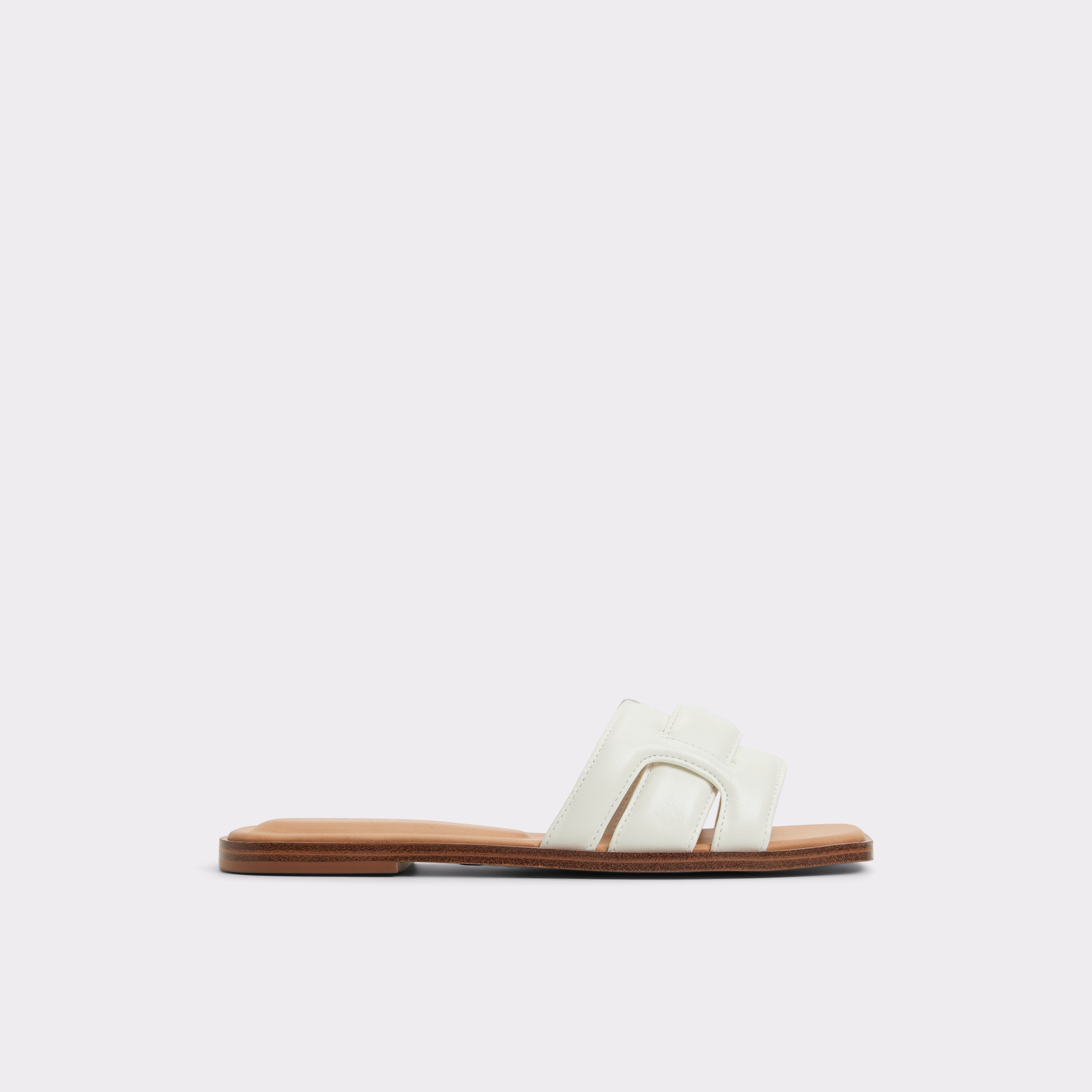 【ALDO】 ★ フラット スライド サンダル ★ VIDISH ★ WHITE ALDO】 ☆ フラット スライド サンダル ☆ VIDISH ☆ WHITE