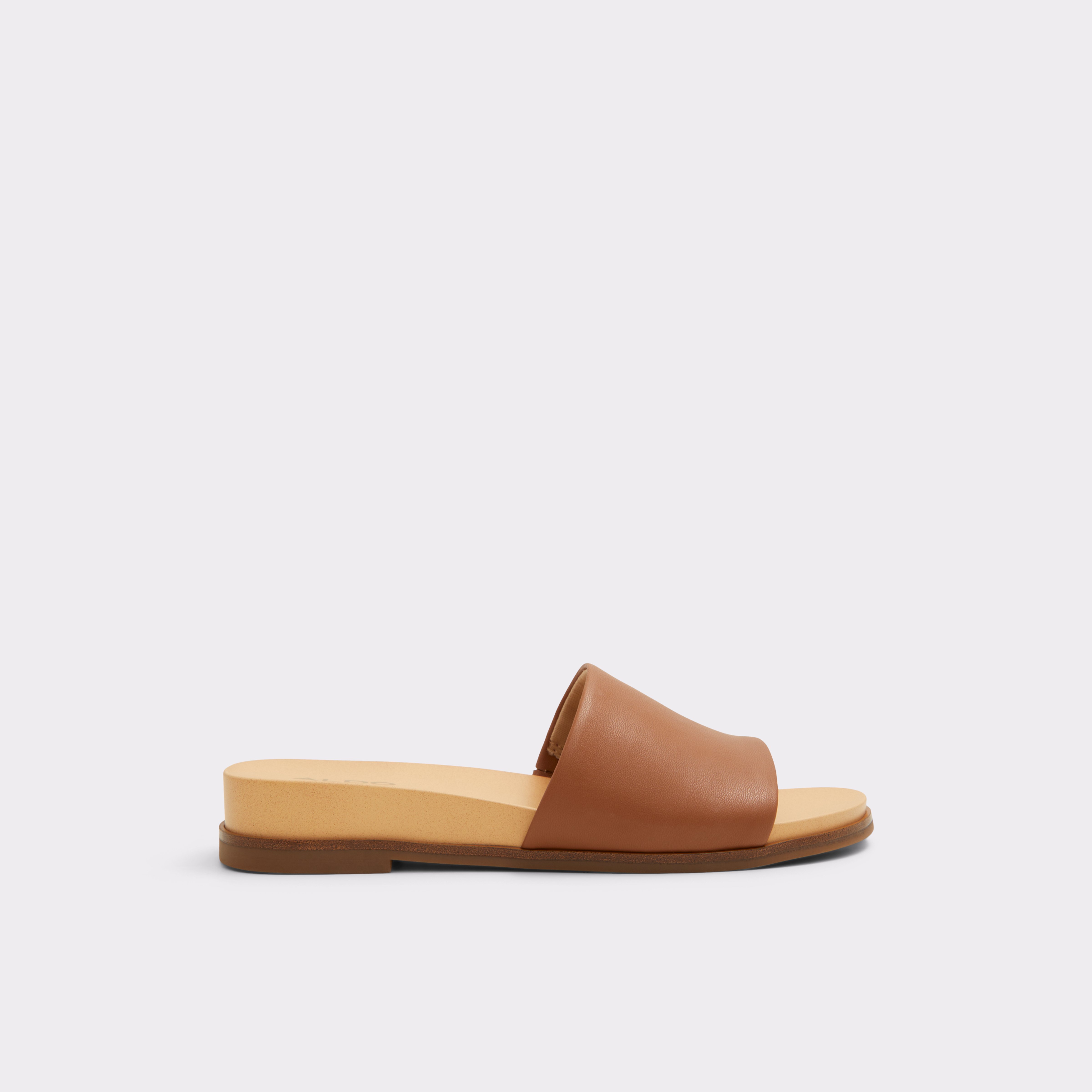 【ALDO】 ★ フラット スライド サンダル ★ ELINA ★ COGNAC Elina Cognac Women's Flat Sandals | ALDO US