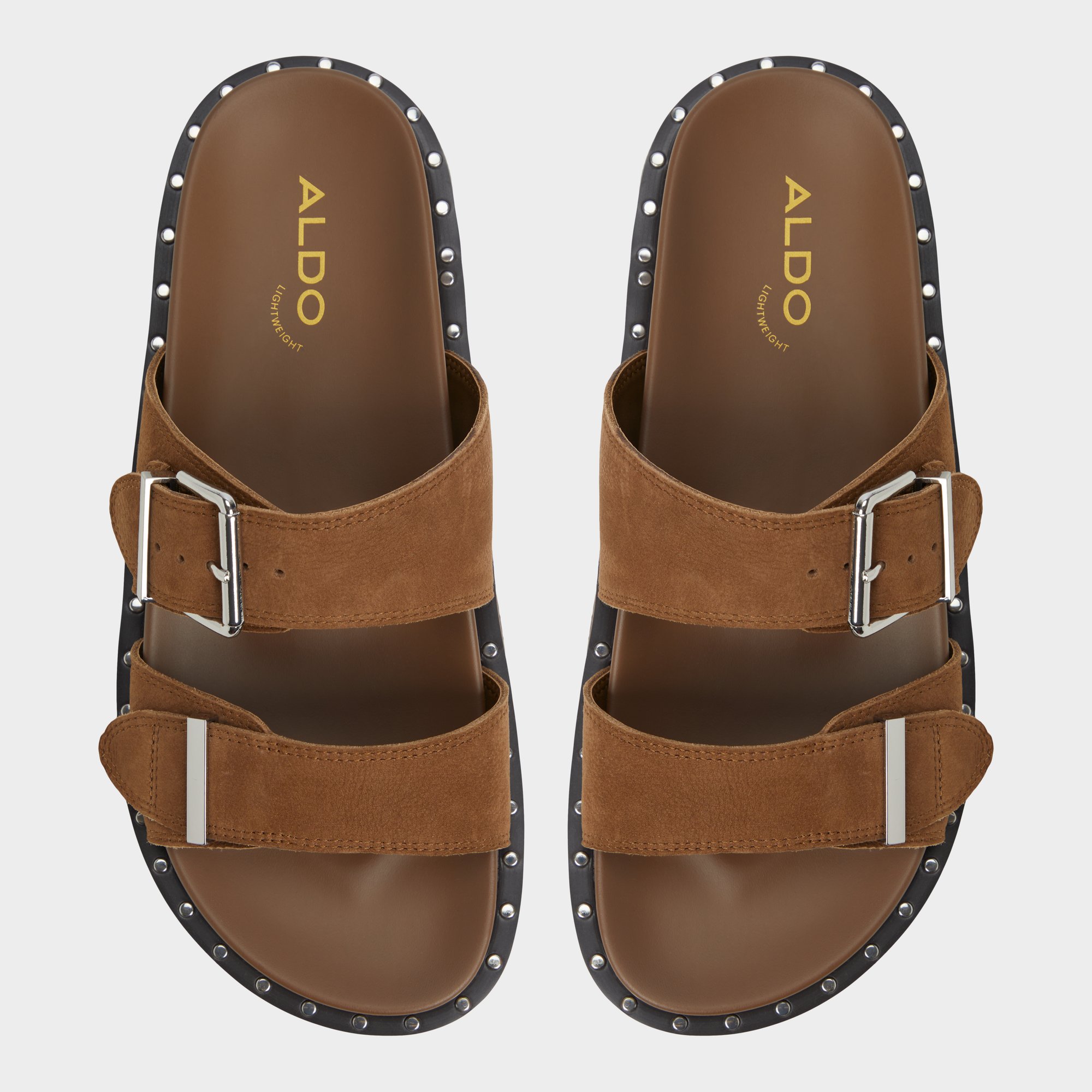 Elyna Light Brown Women's Footbed sandals | ALDO US